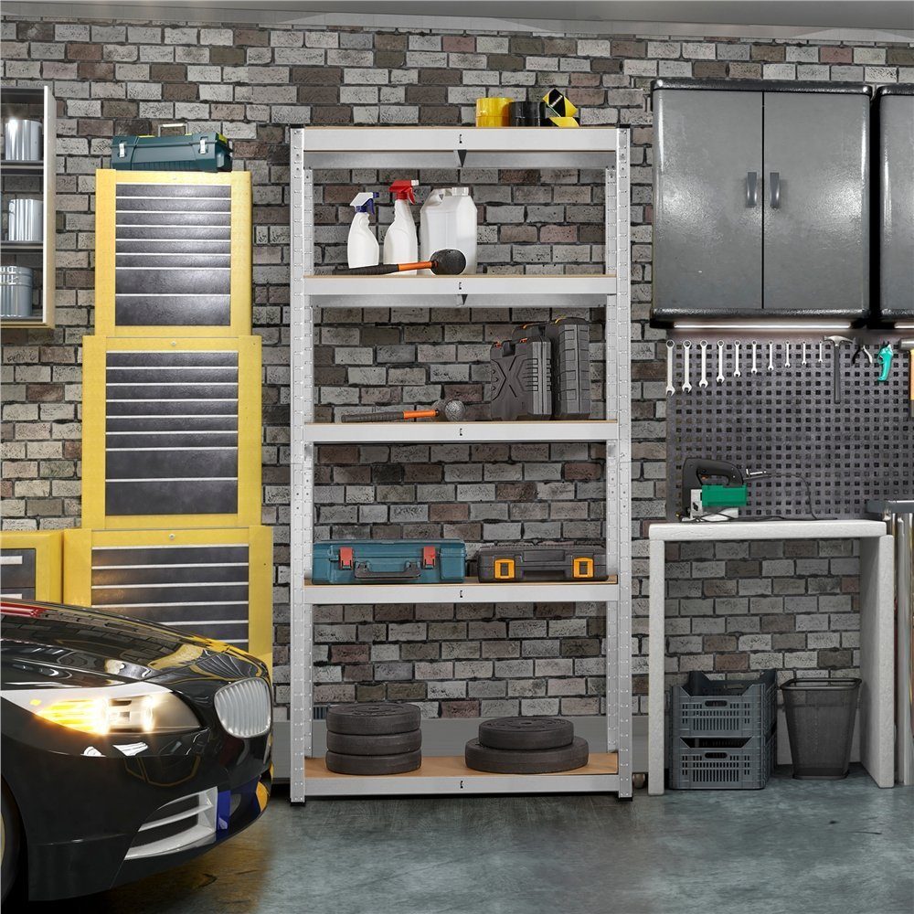 Yaheetech Standregal 75 x 30 x 153cm/90 x 30 x 180cm, Lagerregal Schwerlast günstig online kaufen