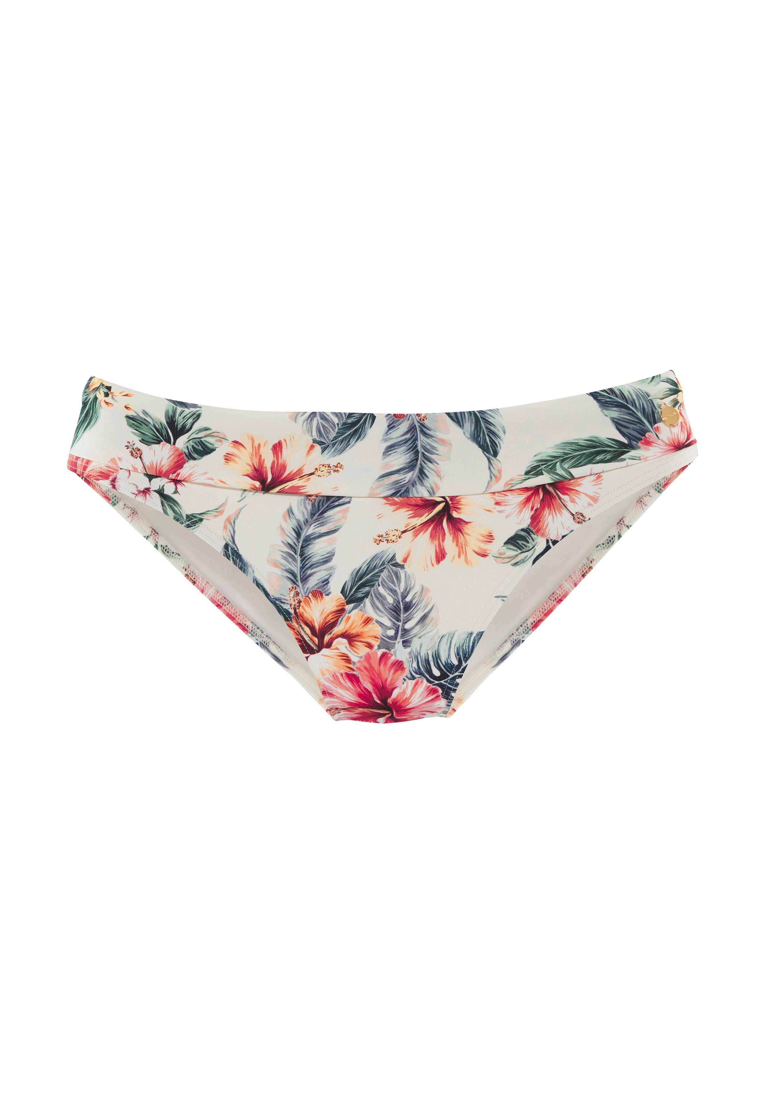 LASCANA Bikini-Hose Salsa mit tollem Blumenprint günstig online kaufen