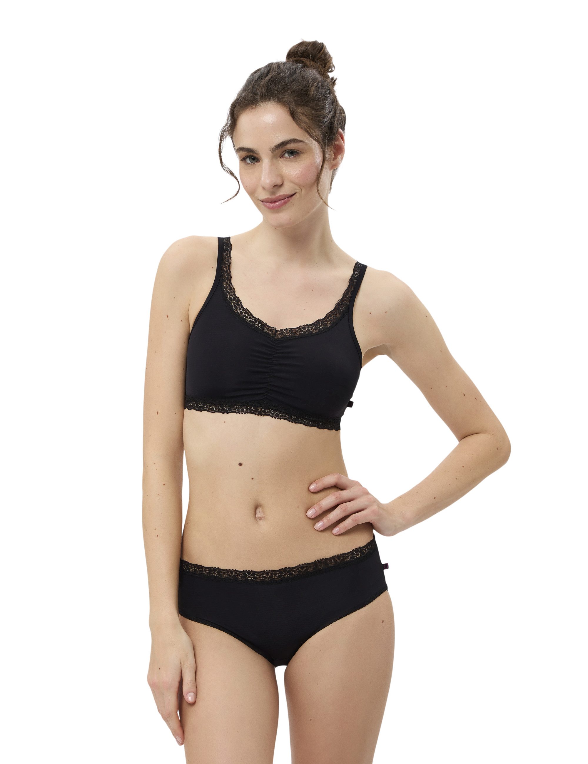 Beedees Bustier Bee Lace (1, 1-tlg., 1) Bustier mit Spitzendetails und in leicht glänzender Optik