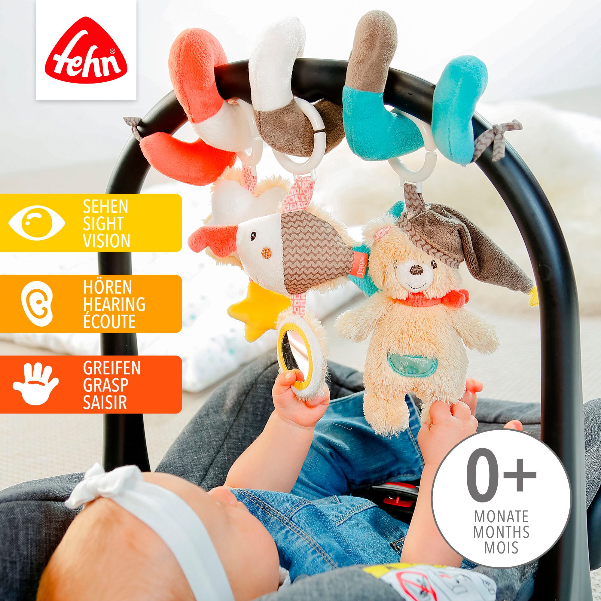 Fehn Greifspielzeug Bruno, Activity-Spirale günstig online kaufen