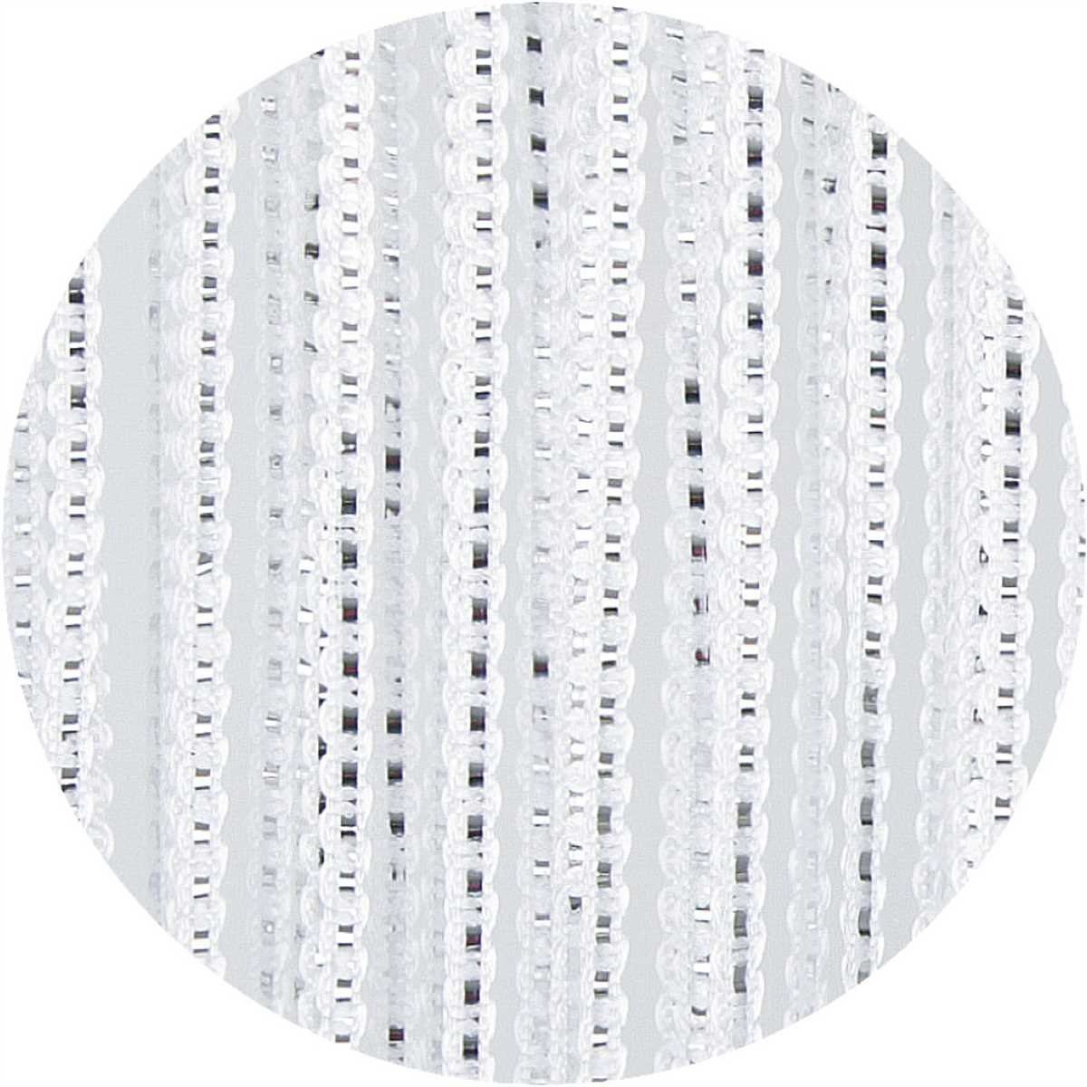 Bestlivings Fadenvorhang, Stangendurchzug, halbtransparent, Fadengardine mit Stangendurchzug (90 x 200cm bis 300 x 250cm)