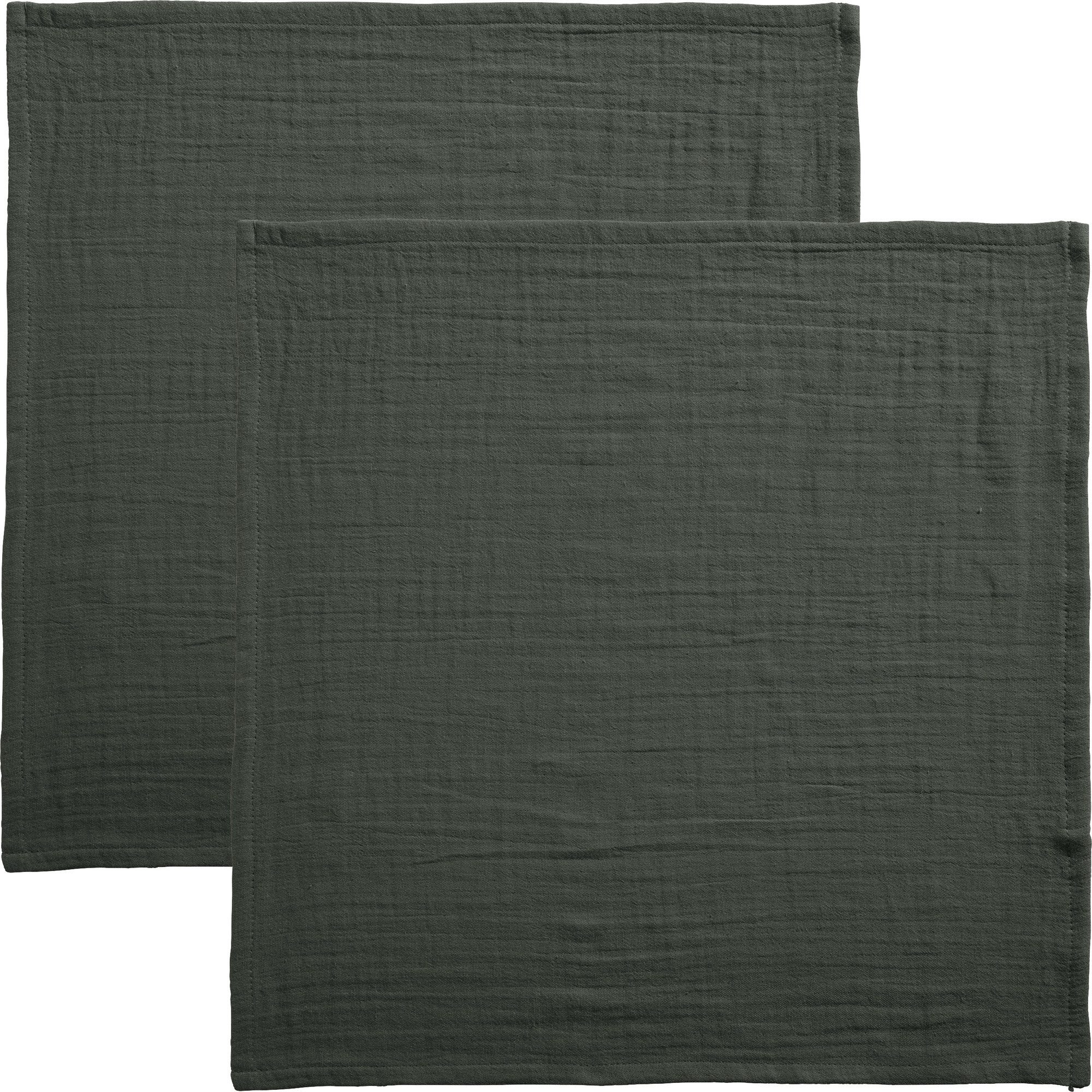 Erwin Müller Stoffserviette Serviette "Arona" 2er-Pack, Musselin Uni