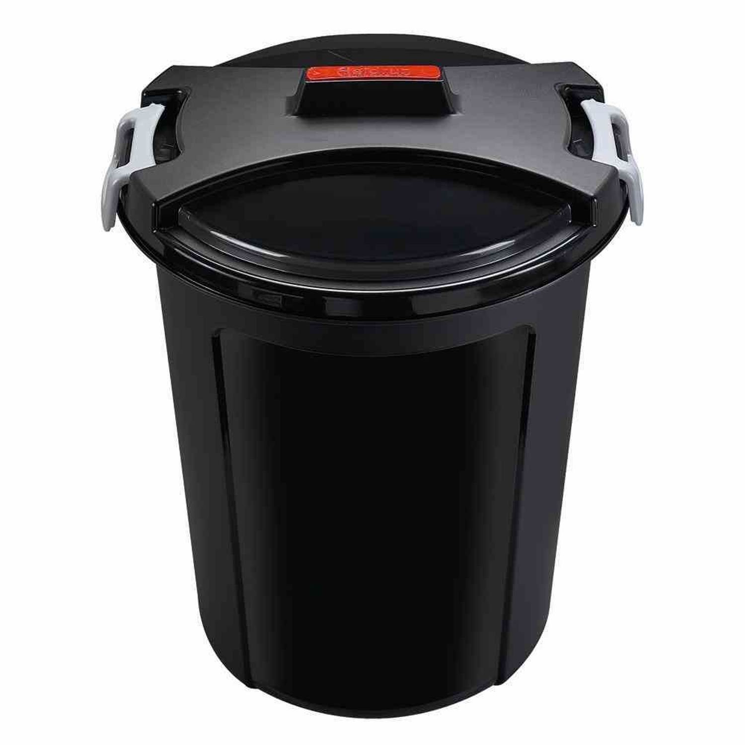 Heidrun Aufbewahrungsbox Matrix-Tonne 46 l schwarz günstig online kaufen