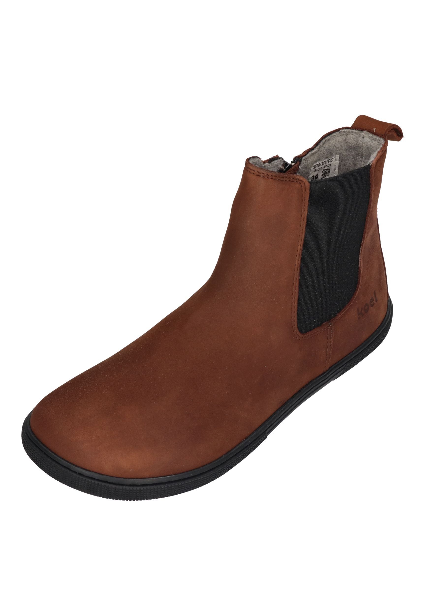 KOEL FILAS MERINO Barfußschuh chocolate