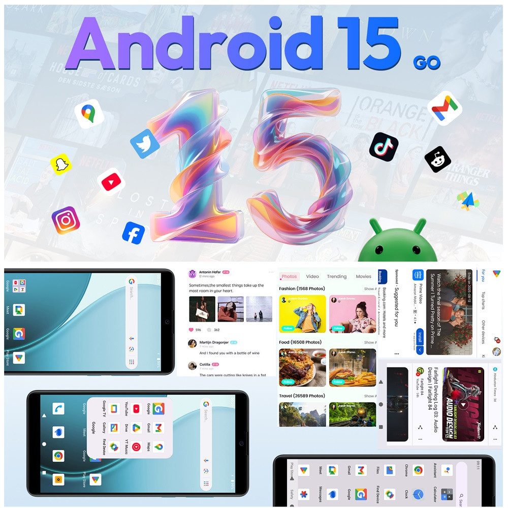 XGODY 2025 Neues, günstiges, entsperrtes Android 15 Smartphone (6 Zoll, 32 GB Speicherplatz, Ohne Vertrag Handy, 8-Kern-Prozessor, Dual-SIM, 6 Zoll, 32 GB)