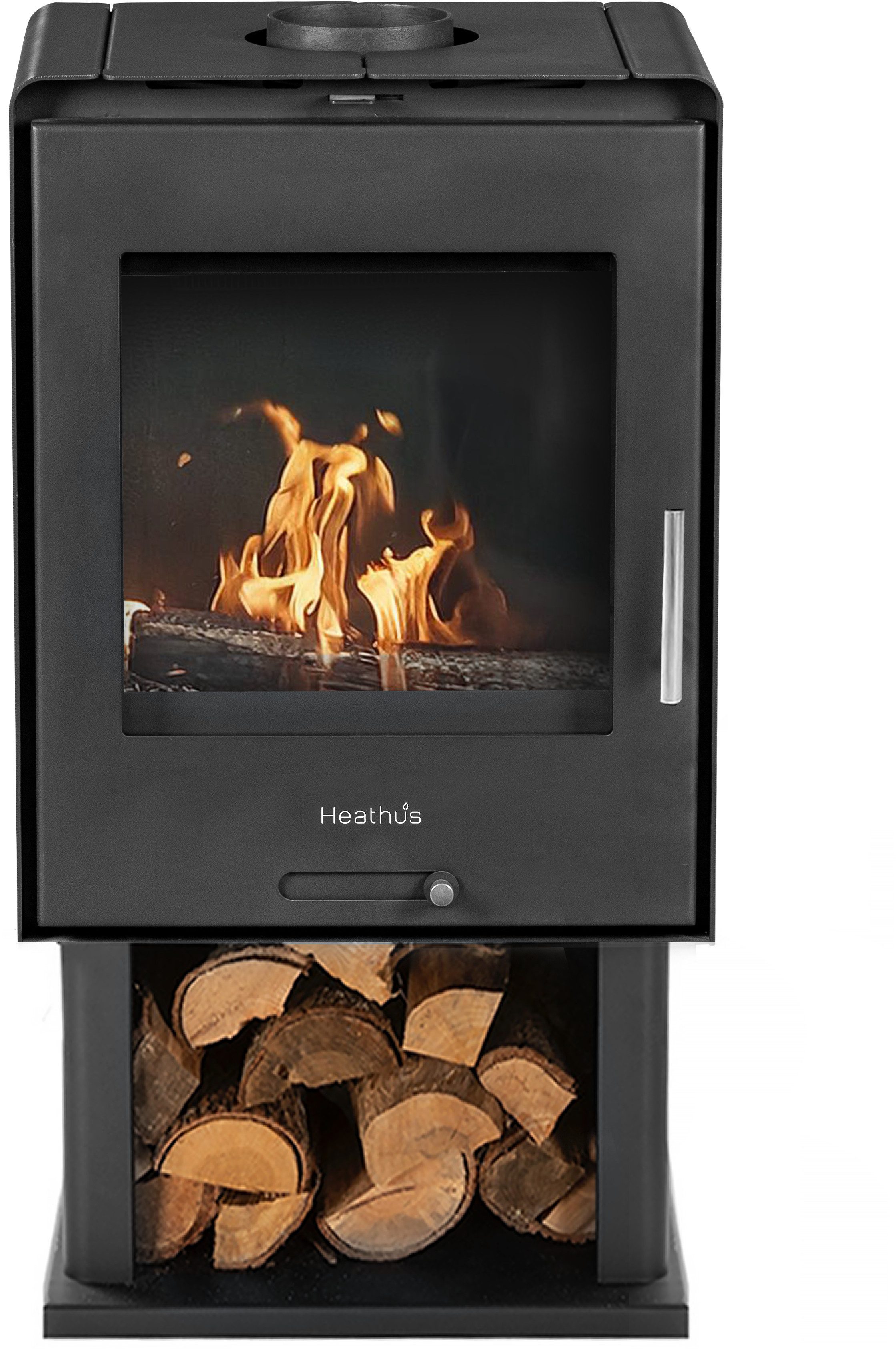 Kaminofen Heathus »K 59« mit Holzfach, 6,5 kW, Zeitbrand, Kompakter Ofen mi günstig online kaufen