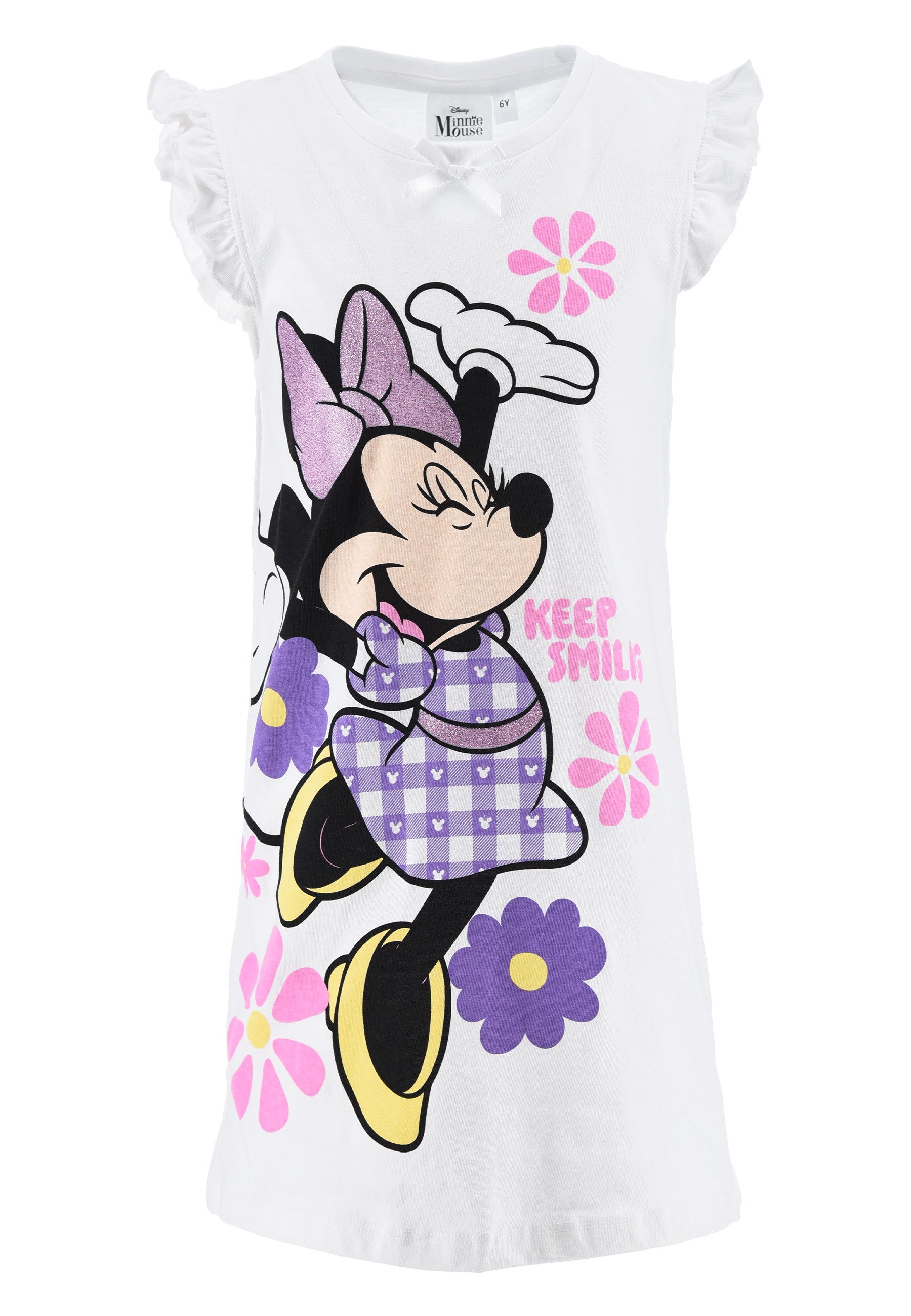 Nachthemd Minnie Mouse Sommer Schlafshirt Nachthemd Nacht-Kleid