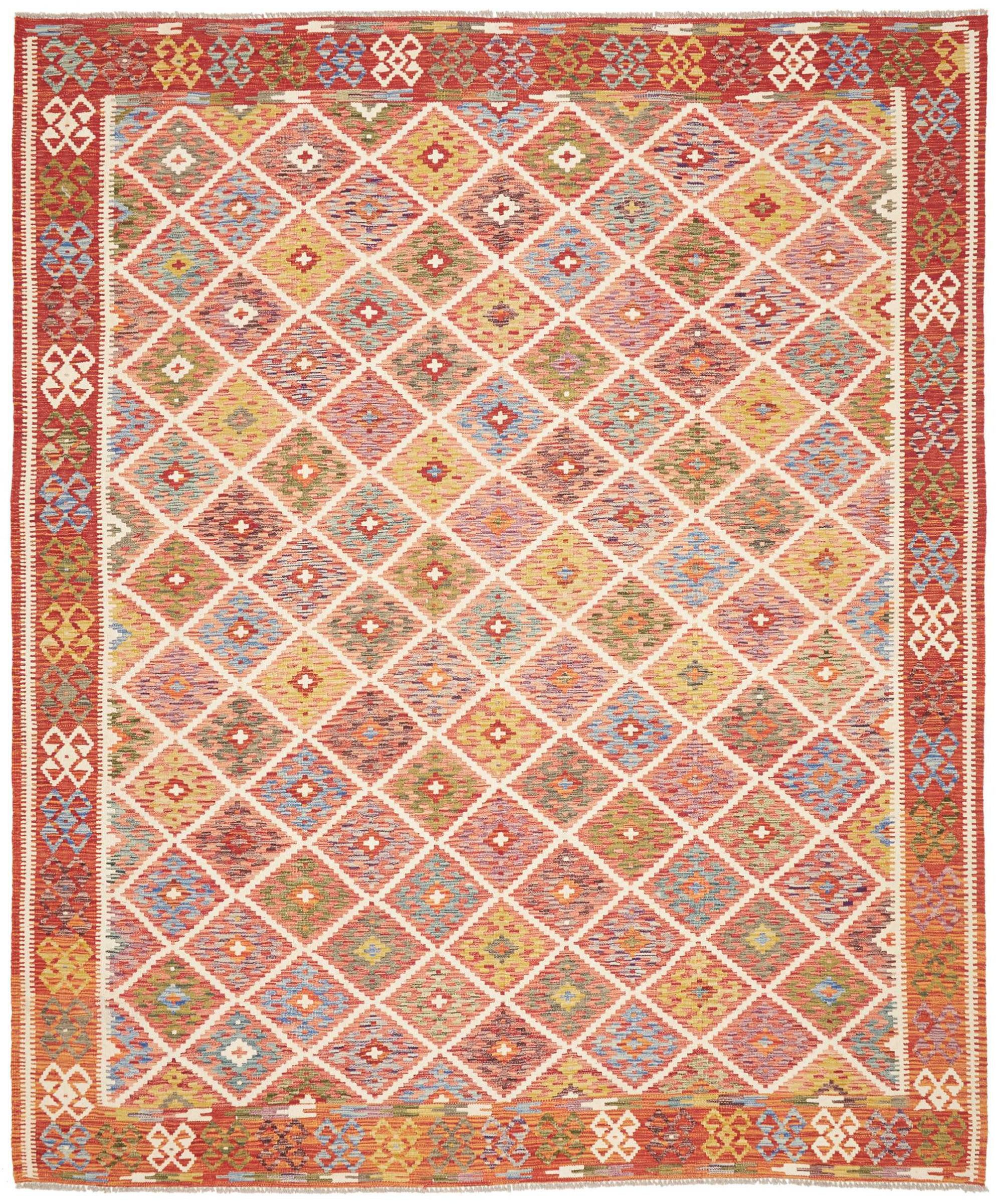 Nain Trading Orientteppich Kelim Afghan 249x295 Handgewebter Orientteppich, rechteckig, Höhe: 5 mm
