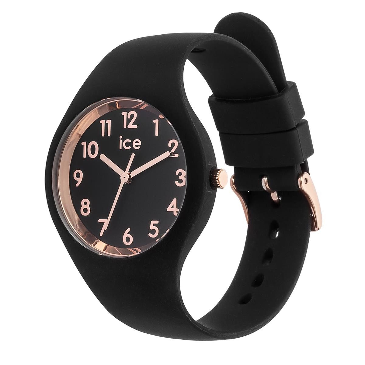 ice-watch Quarzuhr Ice-Watch Damen Uhr ICE Glam 014760 Black Rose Gold, Numbers, Small, (1-tlg)