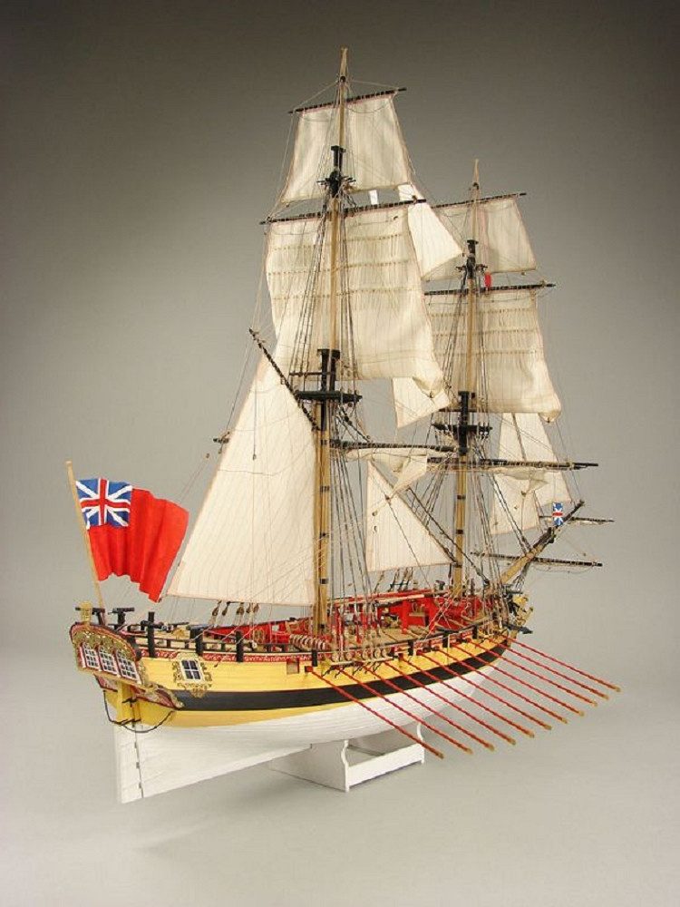 Krick Modellbausatz Shipyard HMS Wolf The 10 Gun Sloop 1752 Laser Cut 1:72 Kartonbausatz