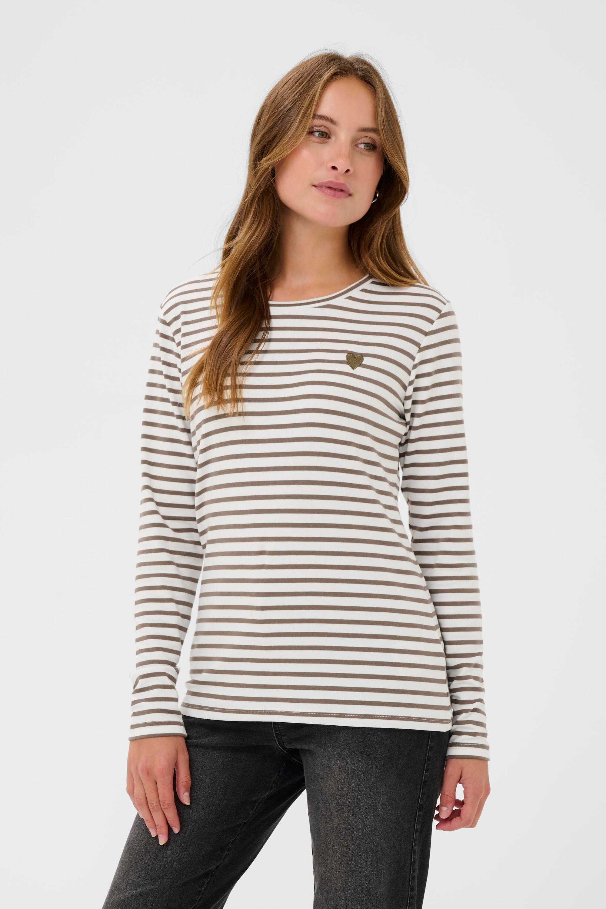 KAFFE Langarmbluse Langarm-Shirt Liddy