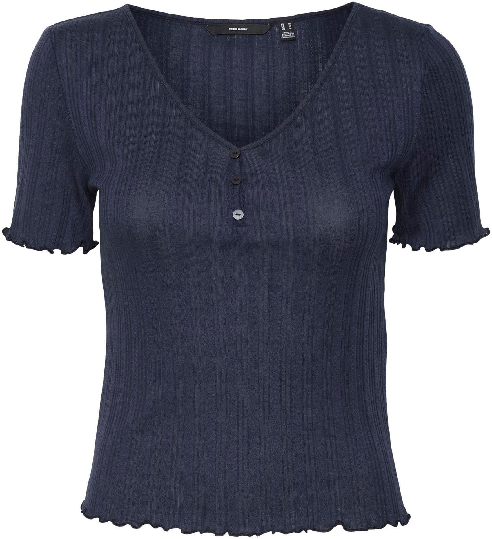 Vero Moda V-Shirt JRS Blazer VMISA TOP SS Navy