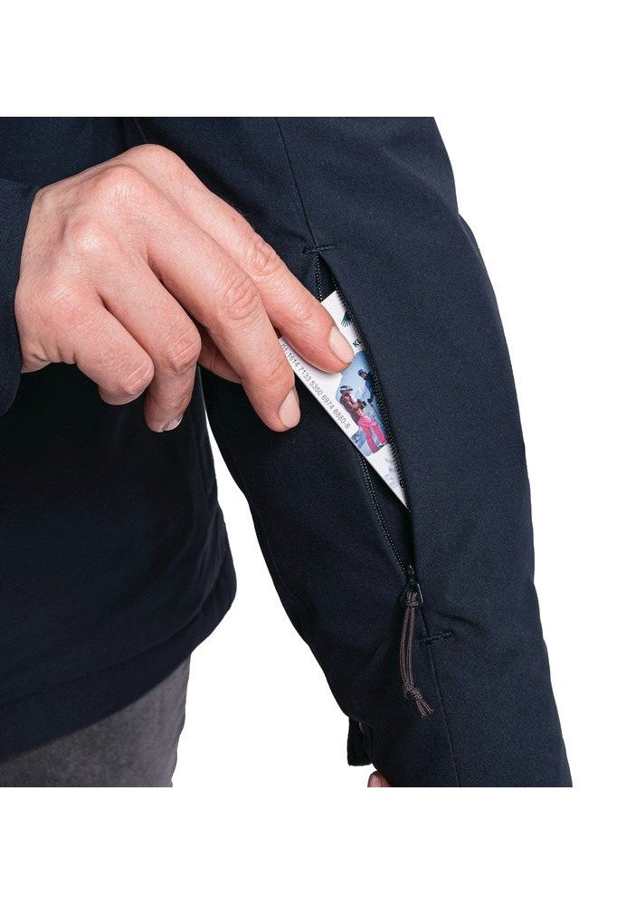 Schöffel Winterjacke Insulated Antwerpen (Kapuze, wasserdicht, atmungsaktiv) dunkelblau