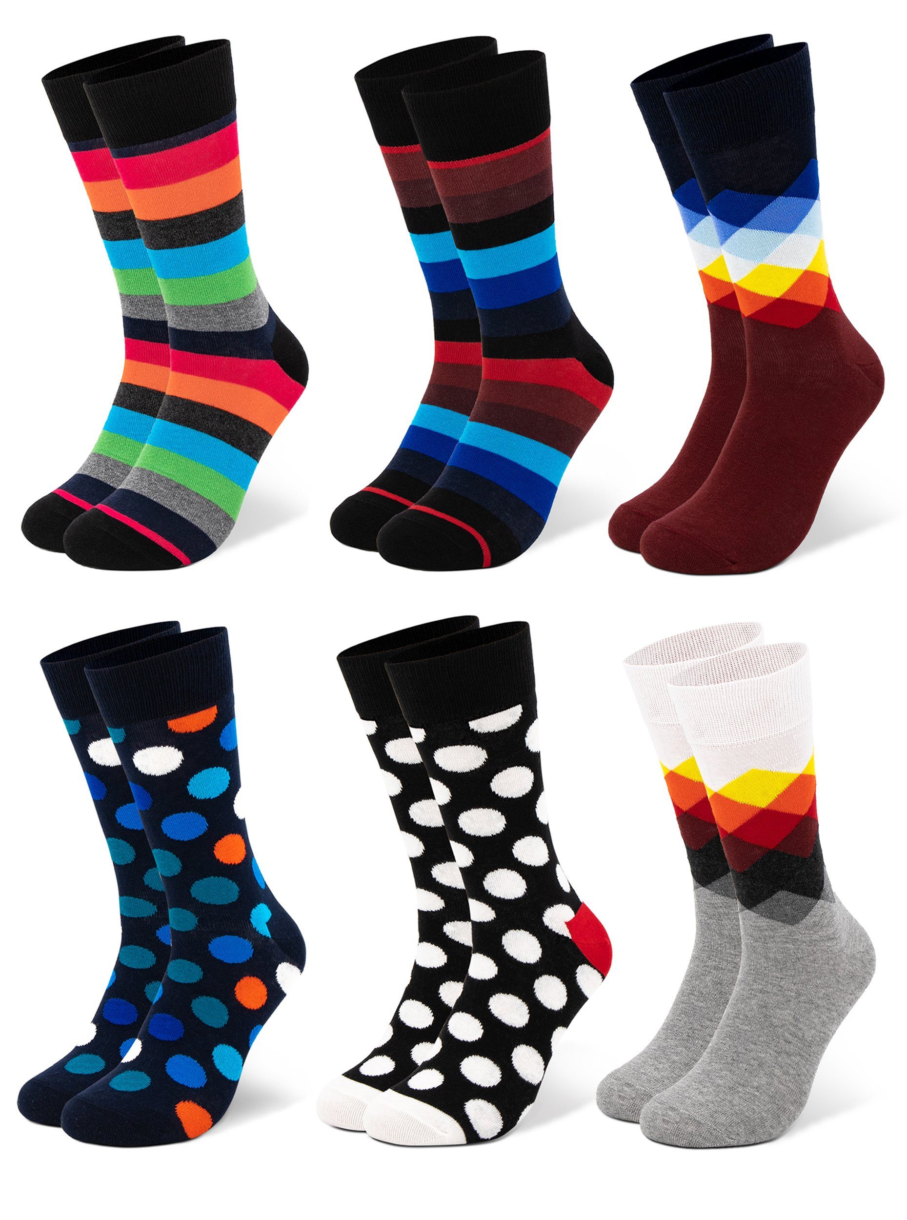 OCCULTO Socken »Bunte Socken HERREN 6erPack« (6-Paar) Bunte Socken für  HERREN in verschiedenen Mustern online kaufen | OTTO