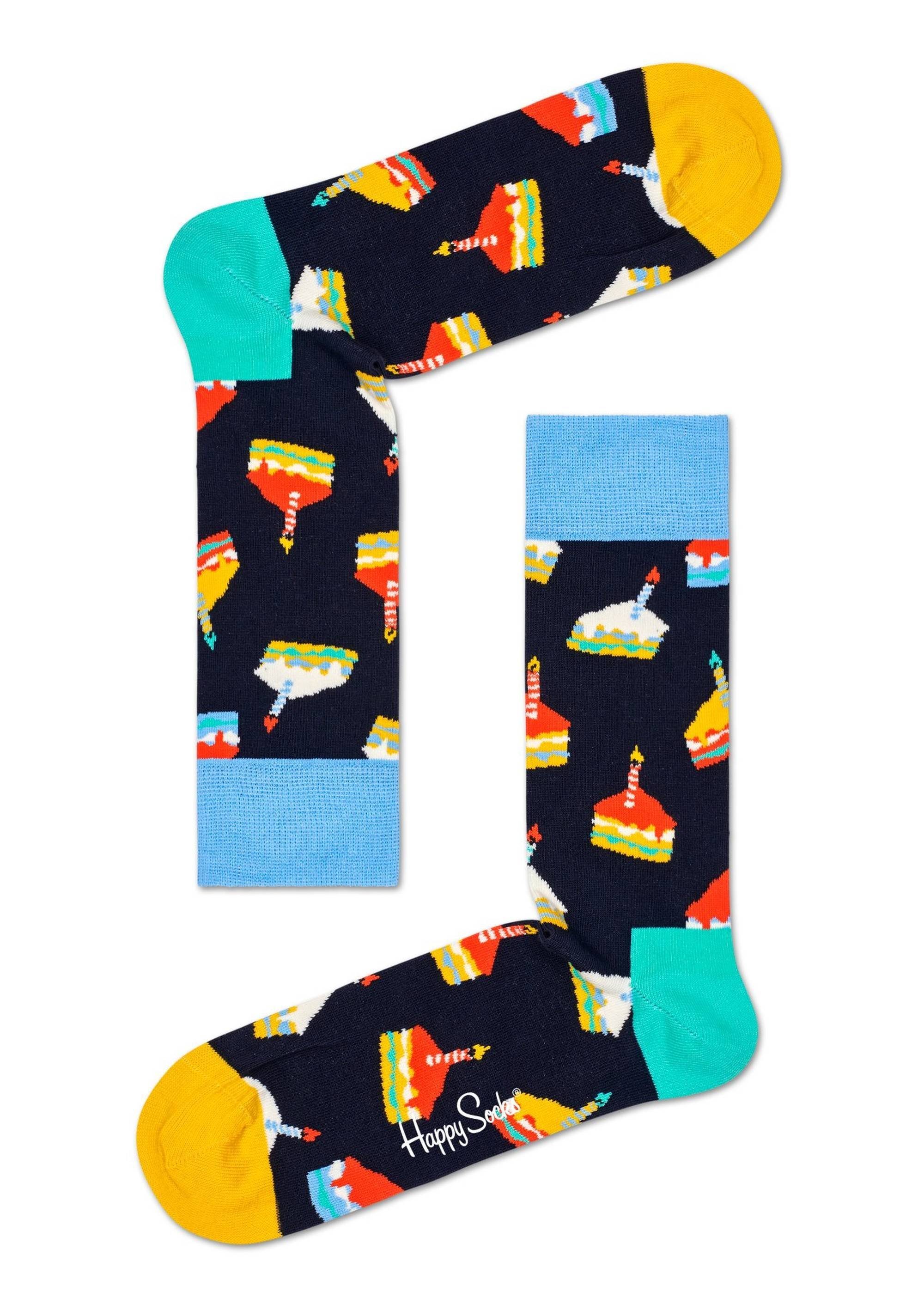 Cake Socks - Socken, 2er Unisex Pack Happy Birthday Kurzsocken
