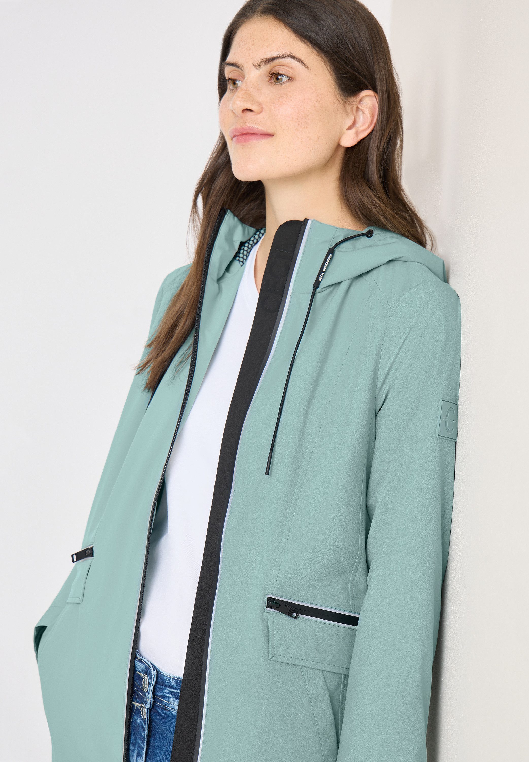 CECIL Softshellmantel mit Kapuze