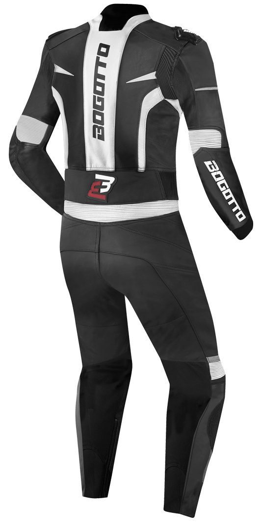 Bogotto Motorradkombi Misano 2-Teiler Motorrad Lederkombi protektoren reflektierende