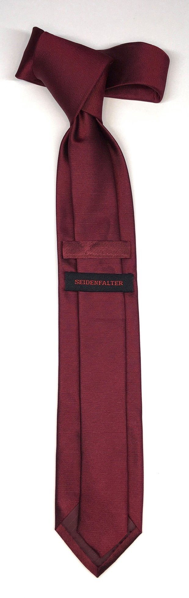 Uni Krawatte Wine edlen Seidenfalter Uni Krawatte Seidenfalter Seidenfalter im 7cm Design Krawatte
