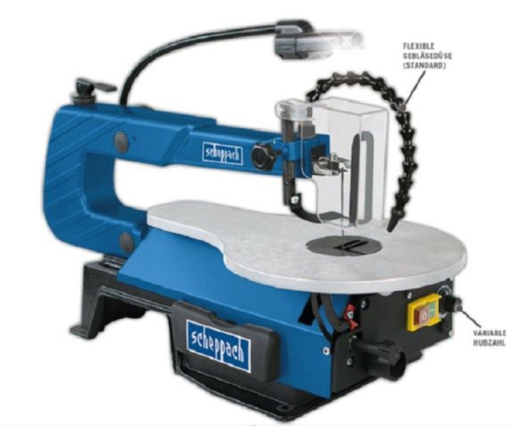 Scheppach Dekupiersäge Scheppach Dekupiersäge SD1600V, inkl. LED-Arbeitslicht Tischsäge