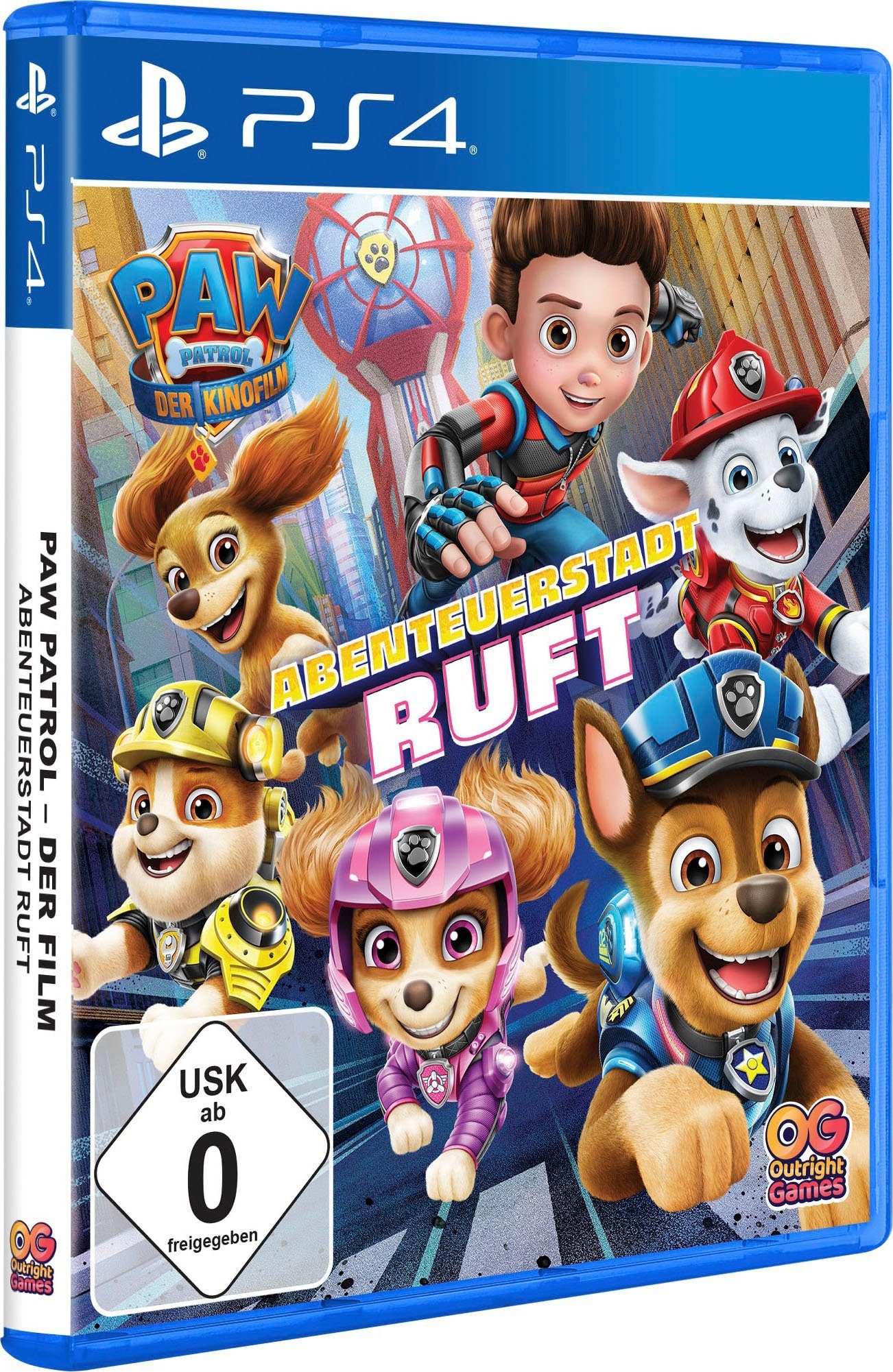 PAW Patrol - Der Kinofilm Abenteuerstadt ruft PlayStation 4, Spiele als  deine Lieblingswelpen bei aufregenden