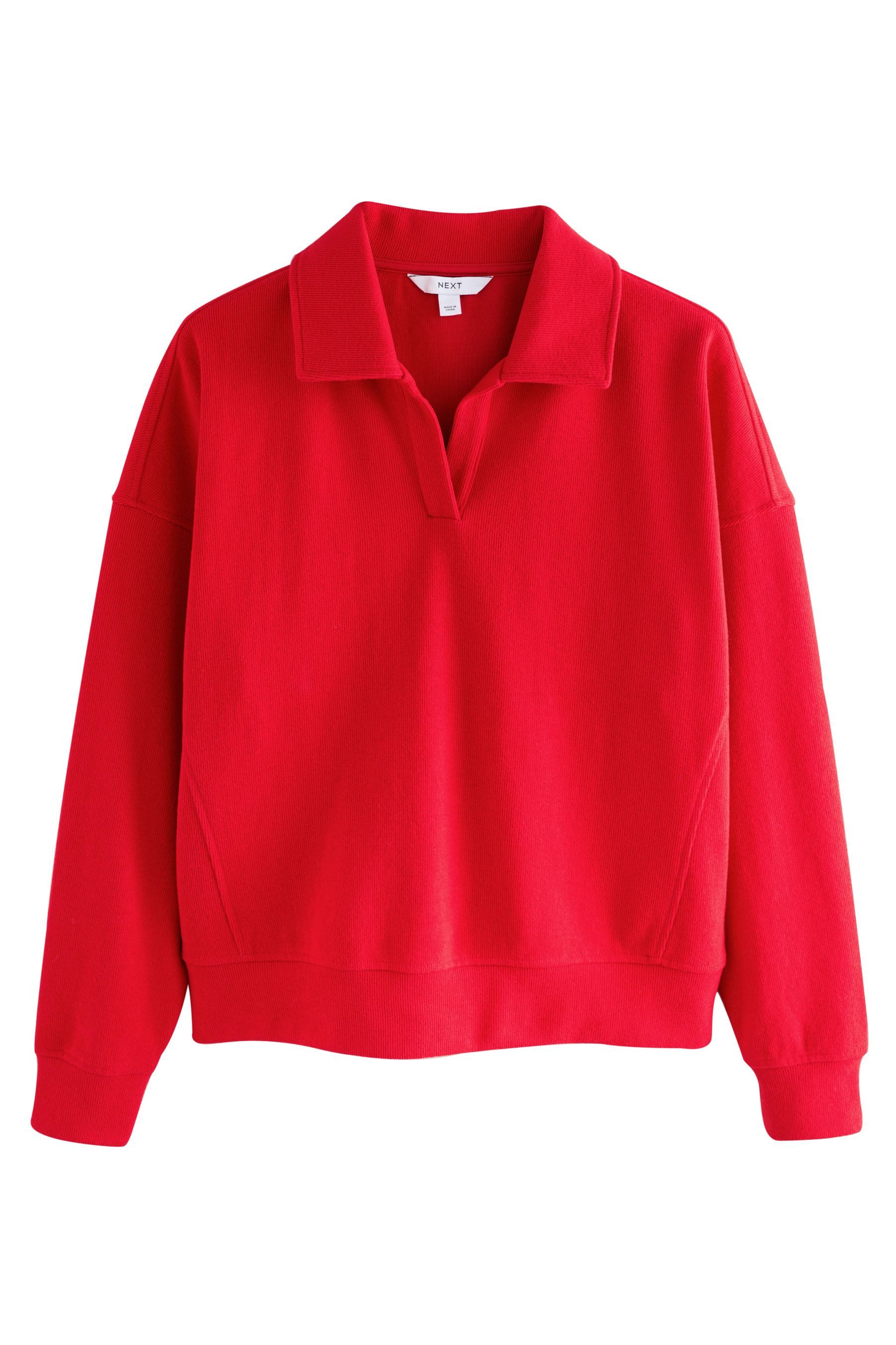 Next Вязаные свитера Gerippter Rugby-Strickpullover mit Polokragen (1-tlg)