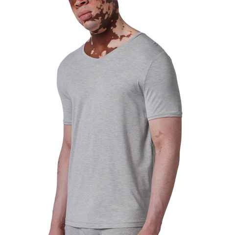 Skiny Unterziehshirt Herren V-Shirt kurzarm Bamboo Deluxe (Stück, 1-St) -