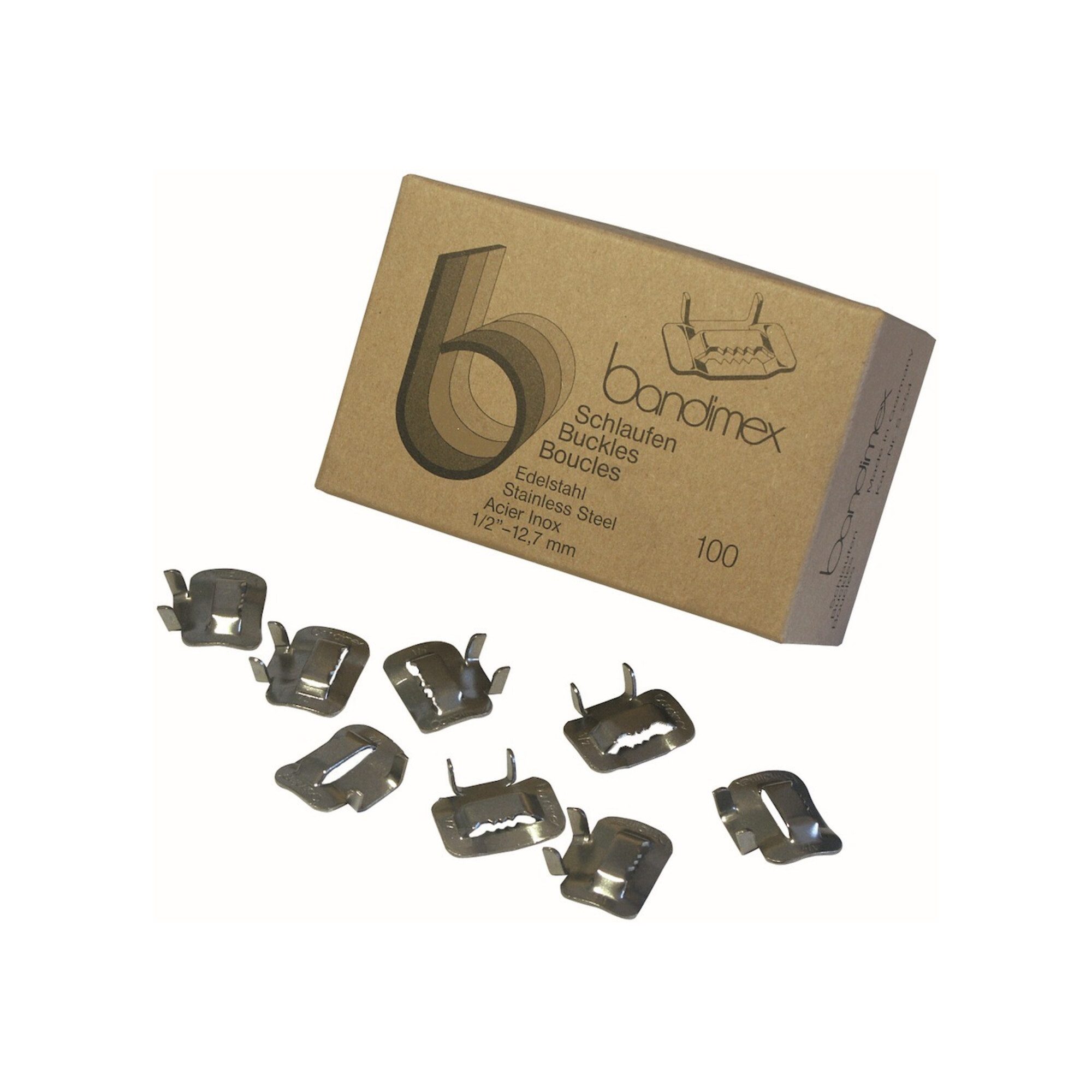 bandimex Hammer bandimex Schlaufe V2A 16mm-5/8", 100 Stück