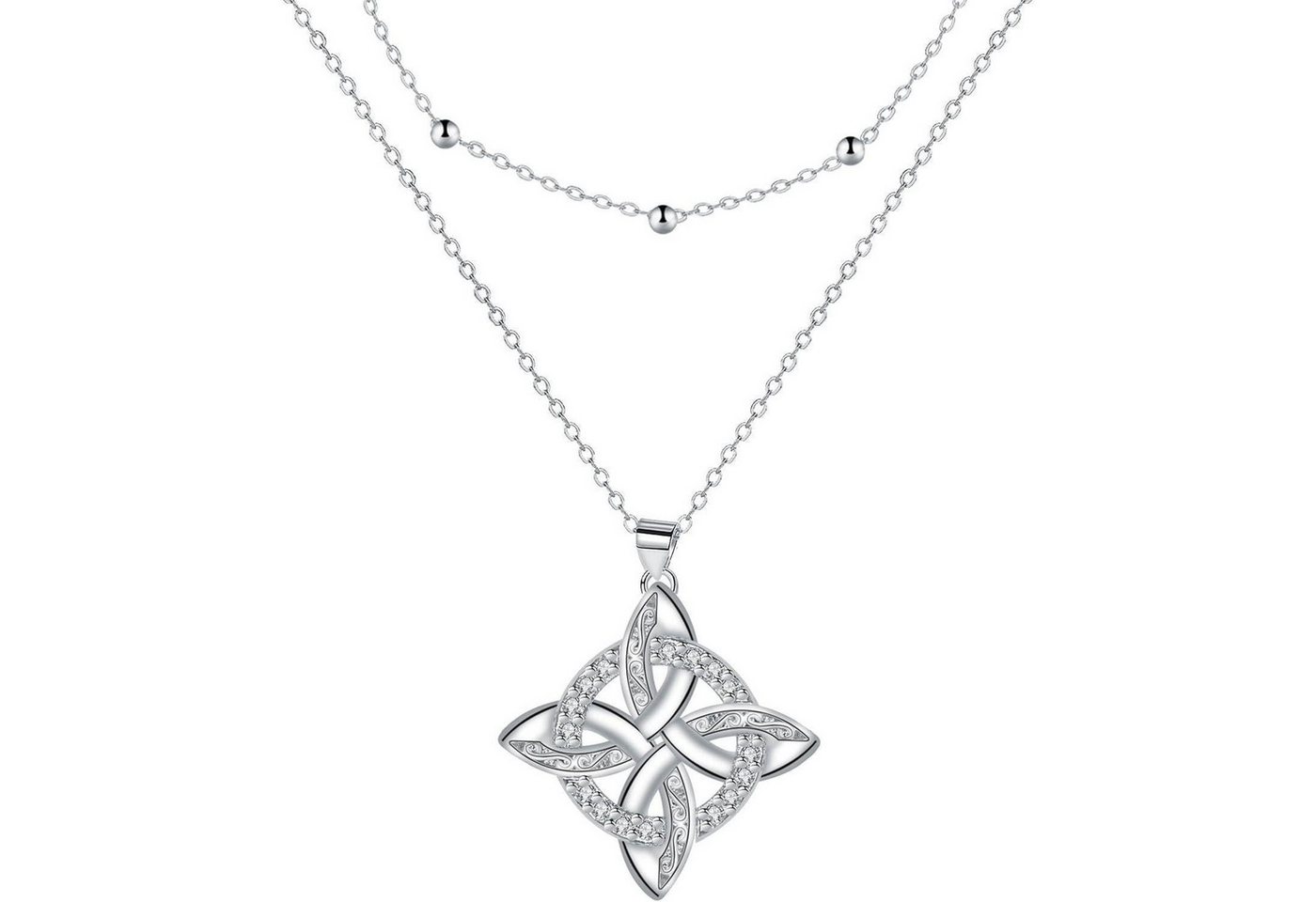 LuxusKollektion Silberkette Halskette Silber 925 Damen Geschenk Weihnachten Muttertag Keltisches