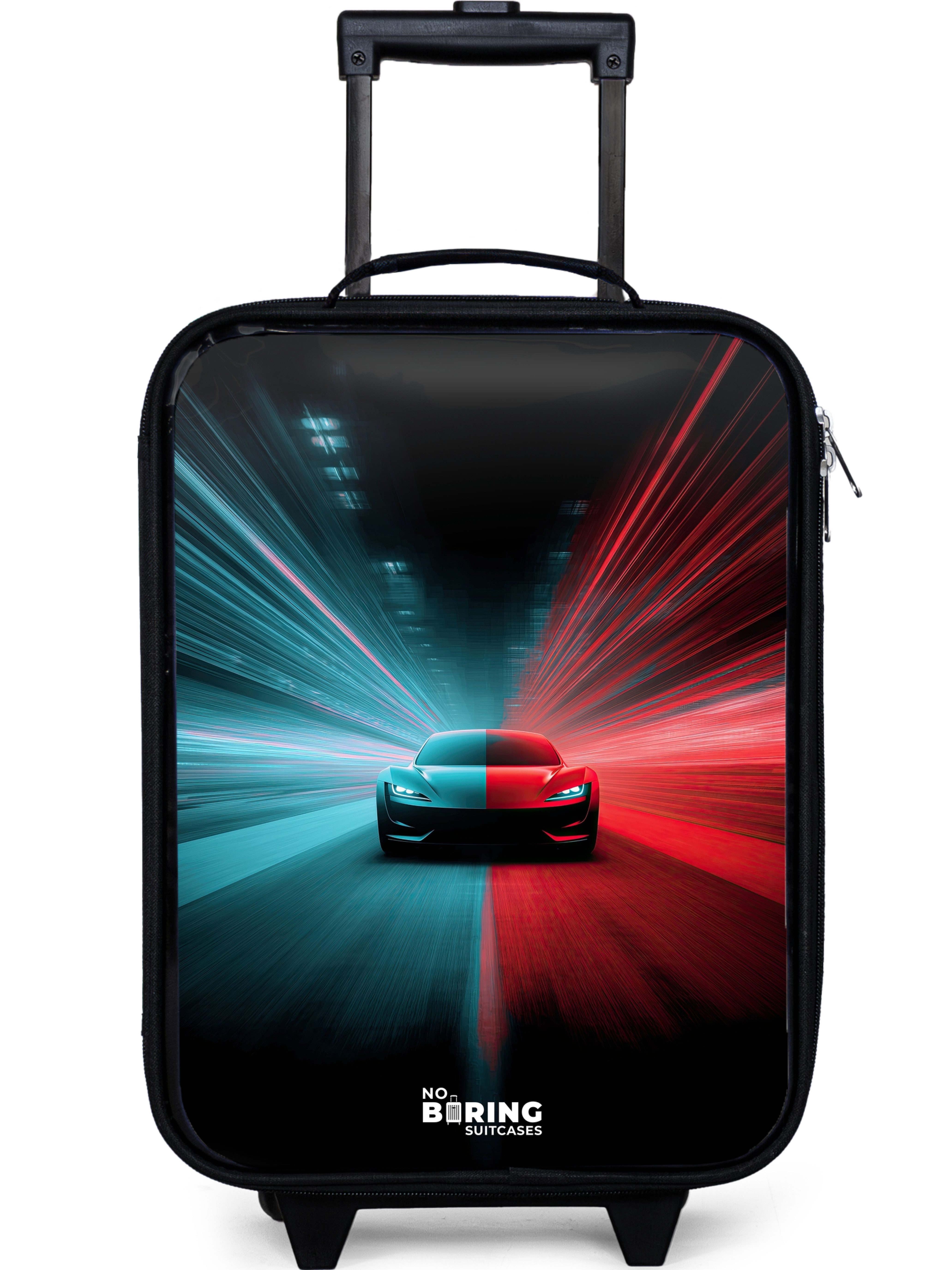 Sportwagen – Lichtstrahlen – Neon – Blau