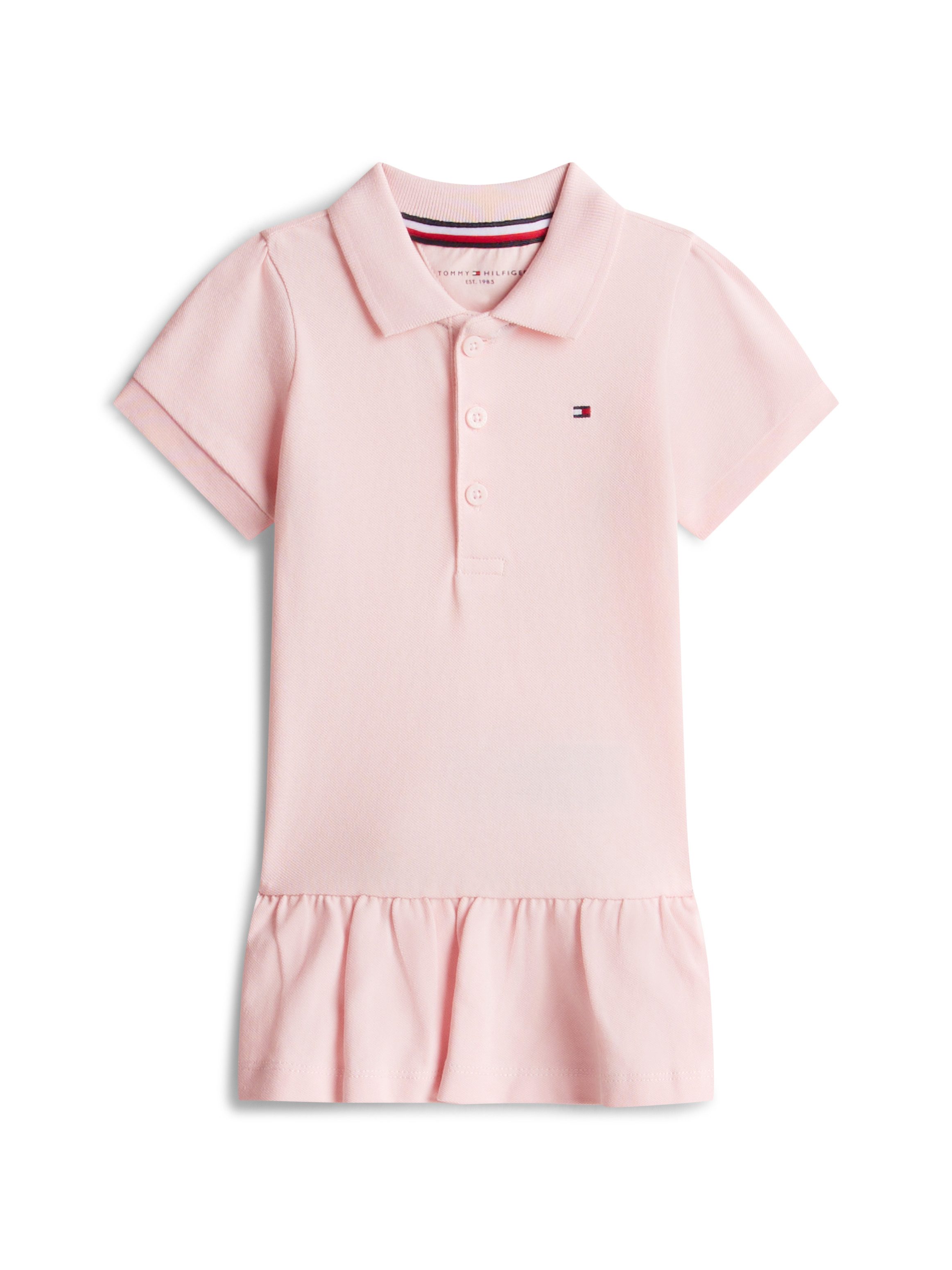 Tommy Hilfiger Polokleid PIQUE POLO DRESS SHORT SLEEVE für Babys, Stretch-Baumwolle