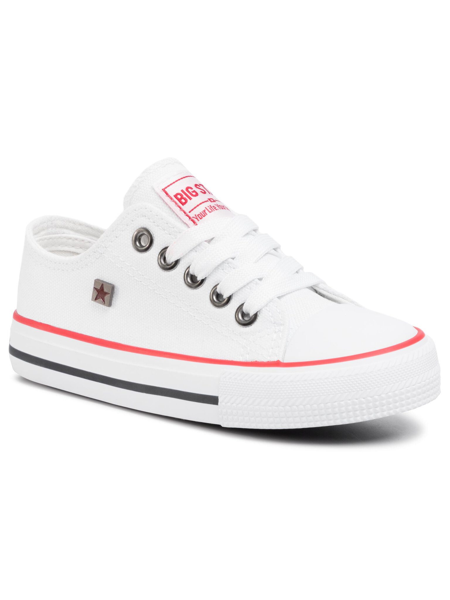 Sneakers aus Stoff FF374200 101 White Sneaker