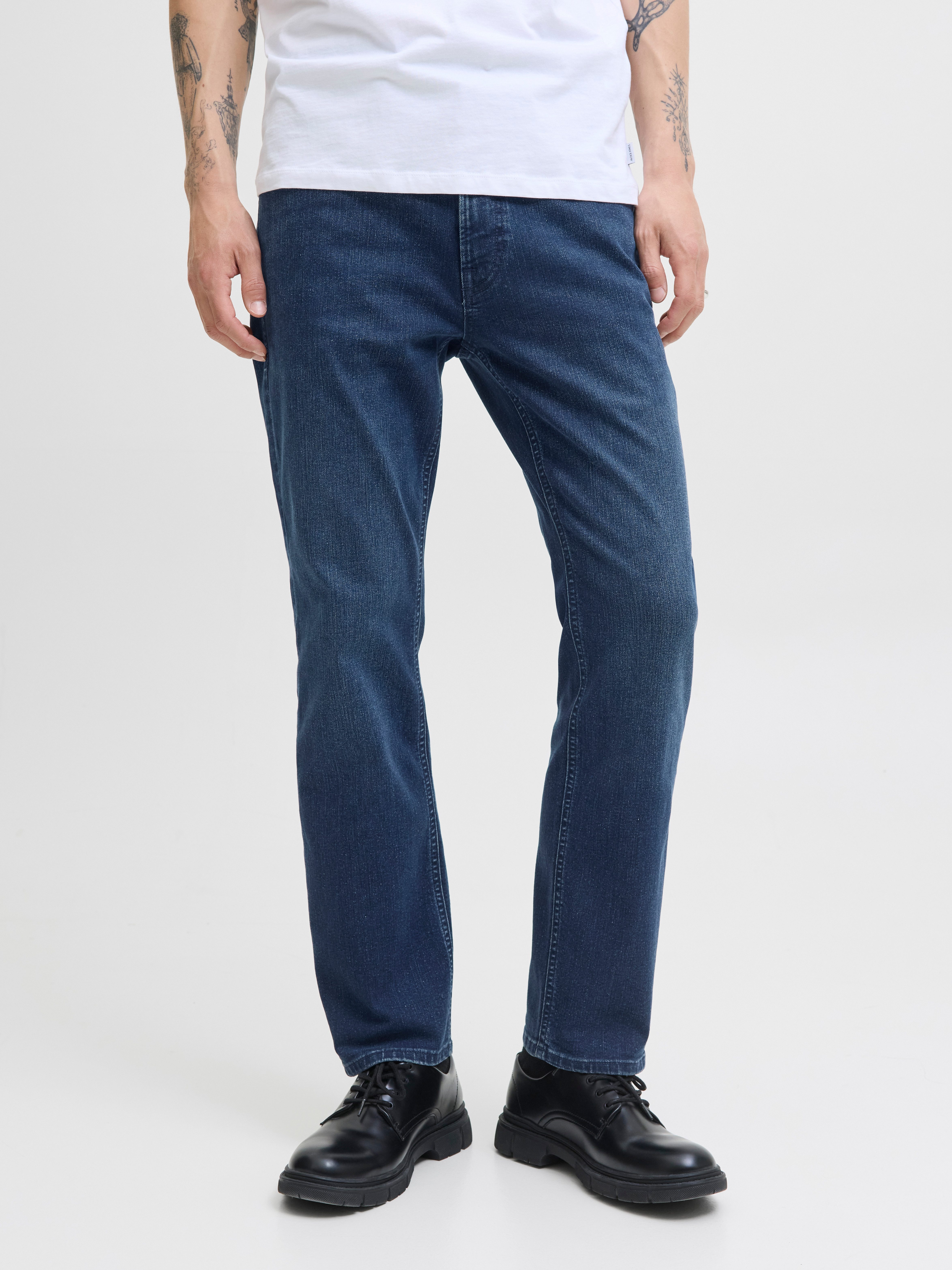 Jack & Jones Straight-Jeans JJICLARK JJORIGINAL SQ 2 Baumwollmischung, straight fit