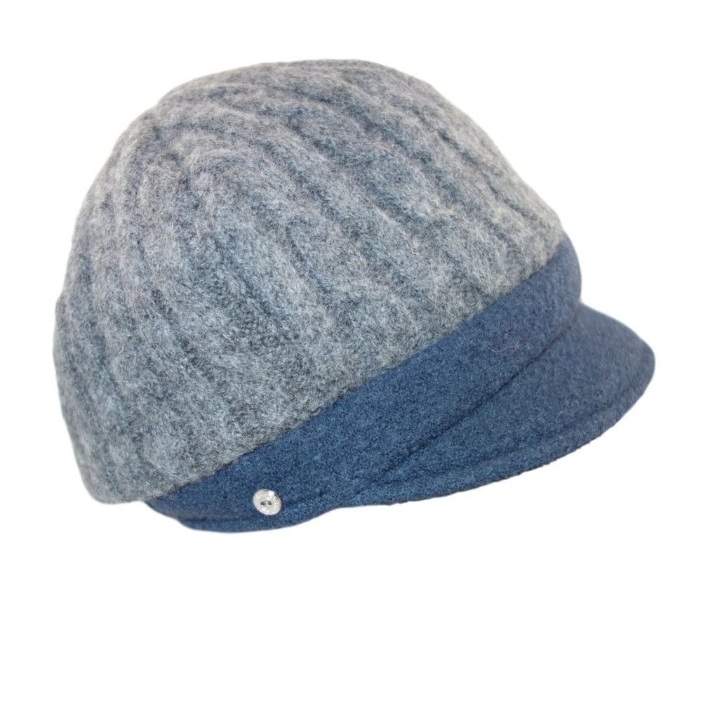 Strickmütze Mayser Mütze Wolle Bakerboy Strickoptik