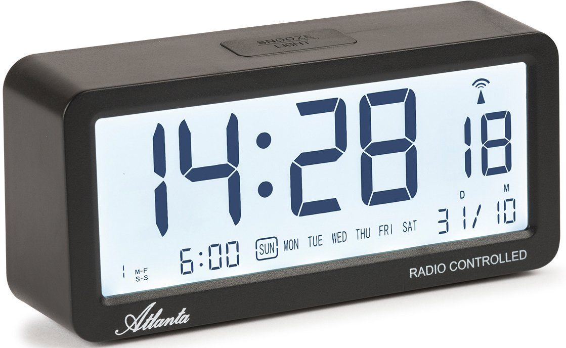 Atlanta Funkwecker Barcelona Quarzwecker, Schlafzimmer, Datum, günstig online kaufen