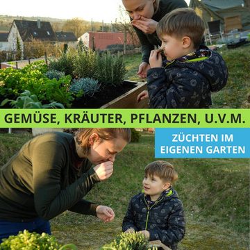 Gartenwelt Riegelsberger Hochbeet Elegantes Hochbeet Höhe 71cm Lärche Pflanzen Kräuter Gemüse