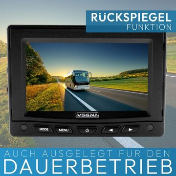 VSG24 5" Rückfahrsystem NAVIGATOR HD für PKW Front Heck inkl. Monitor & 1x Rückfahrkamera (Großer 170° Blickwinkel, geringe Abmessungen, Ideal zum Nachrüsten)