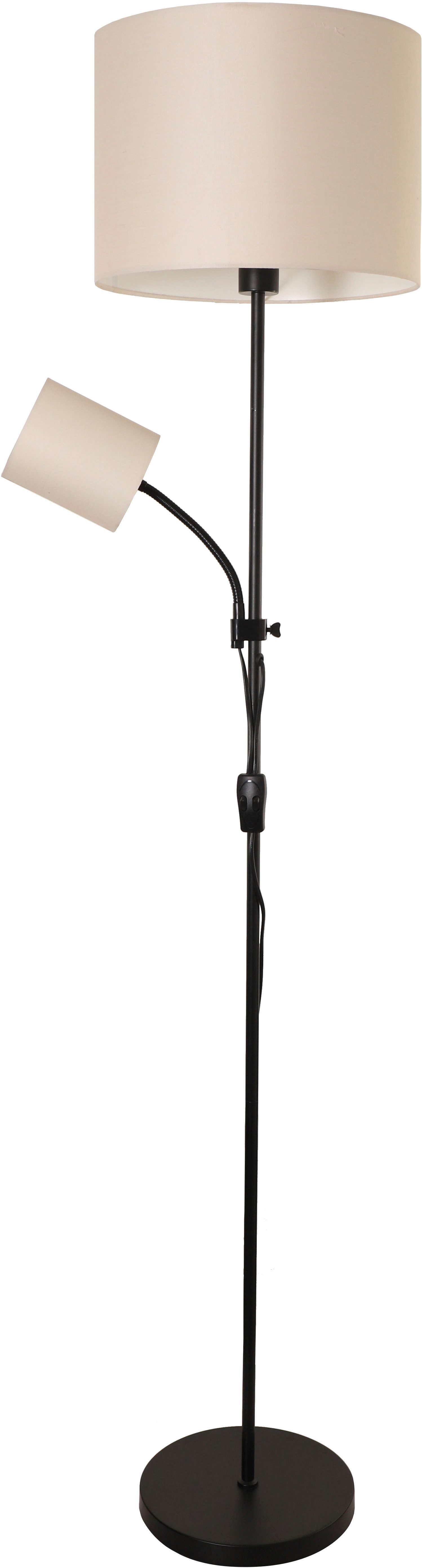 my home Stehlampe Ahrhütte, ohne Leuchtmittel, Stehlampe mit Leseleuchte 16 günstig online kaufen