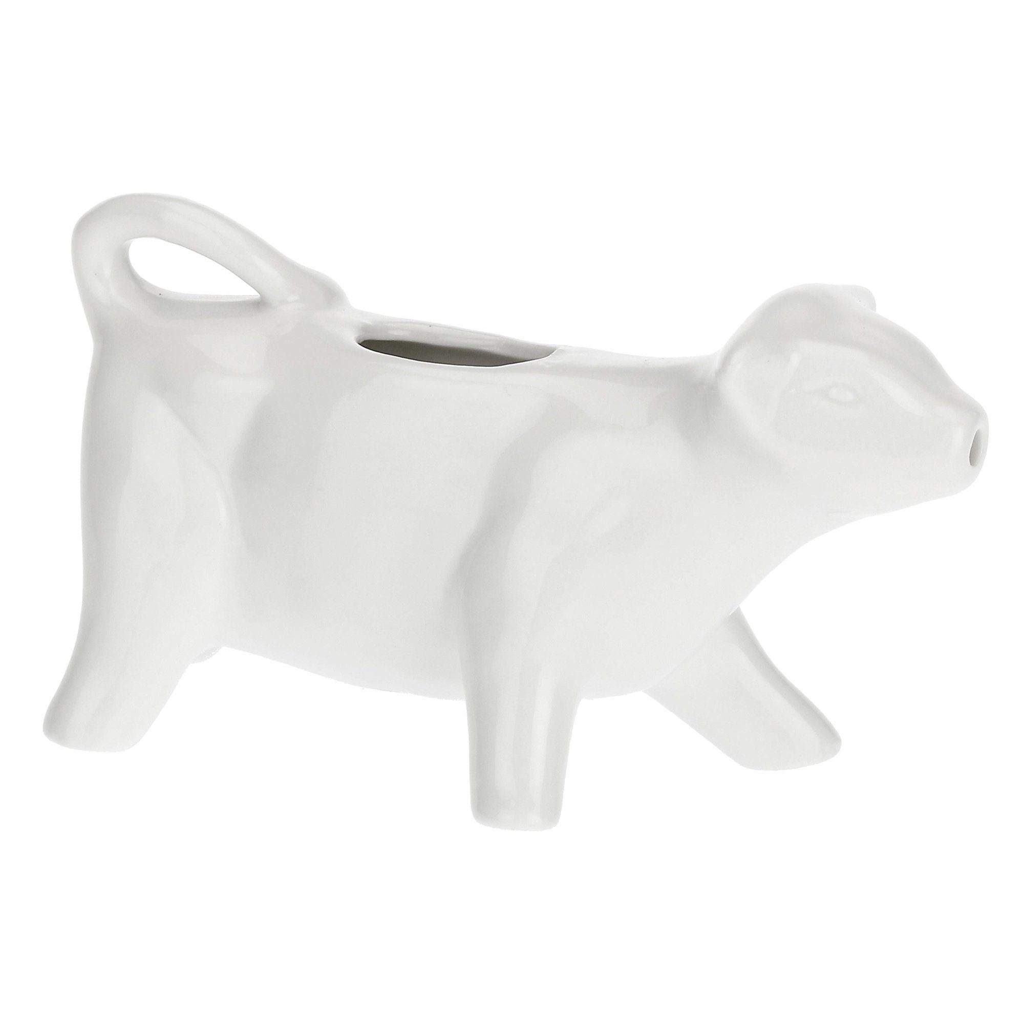 La Porcellana Bianca Milchkännchen Milchgießer Sahnekännchen Kuh 15cm, 0.12 l, Spülmaschinengeeignet