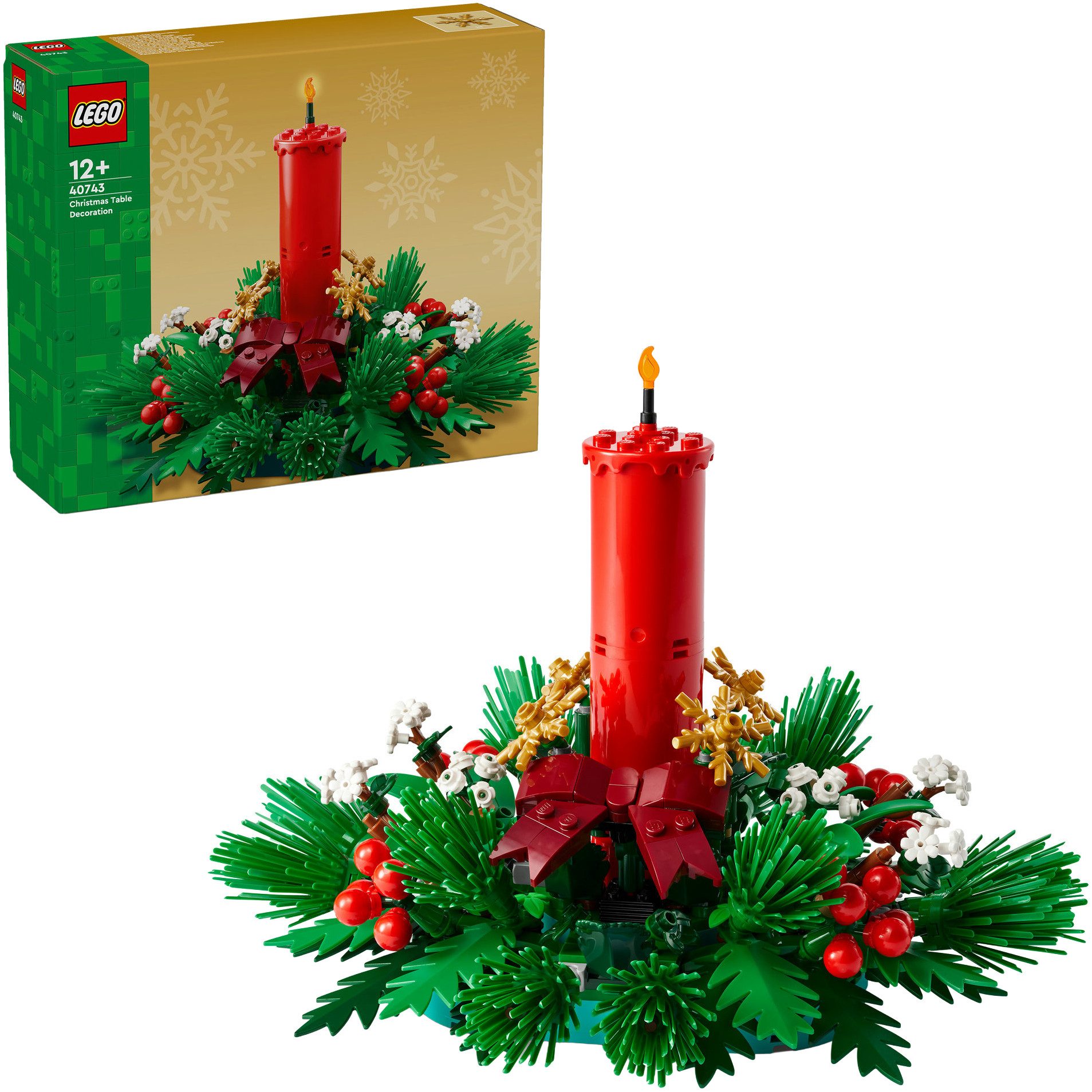 LEGO® Weihnachtsgesteck (40743), LEGO Iconic Konstruktionsspielsteine, (433 St), Made in Europe