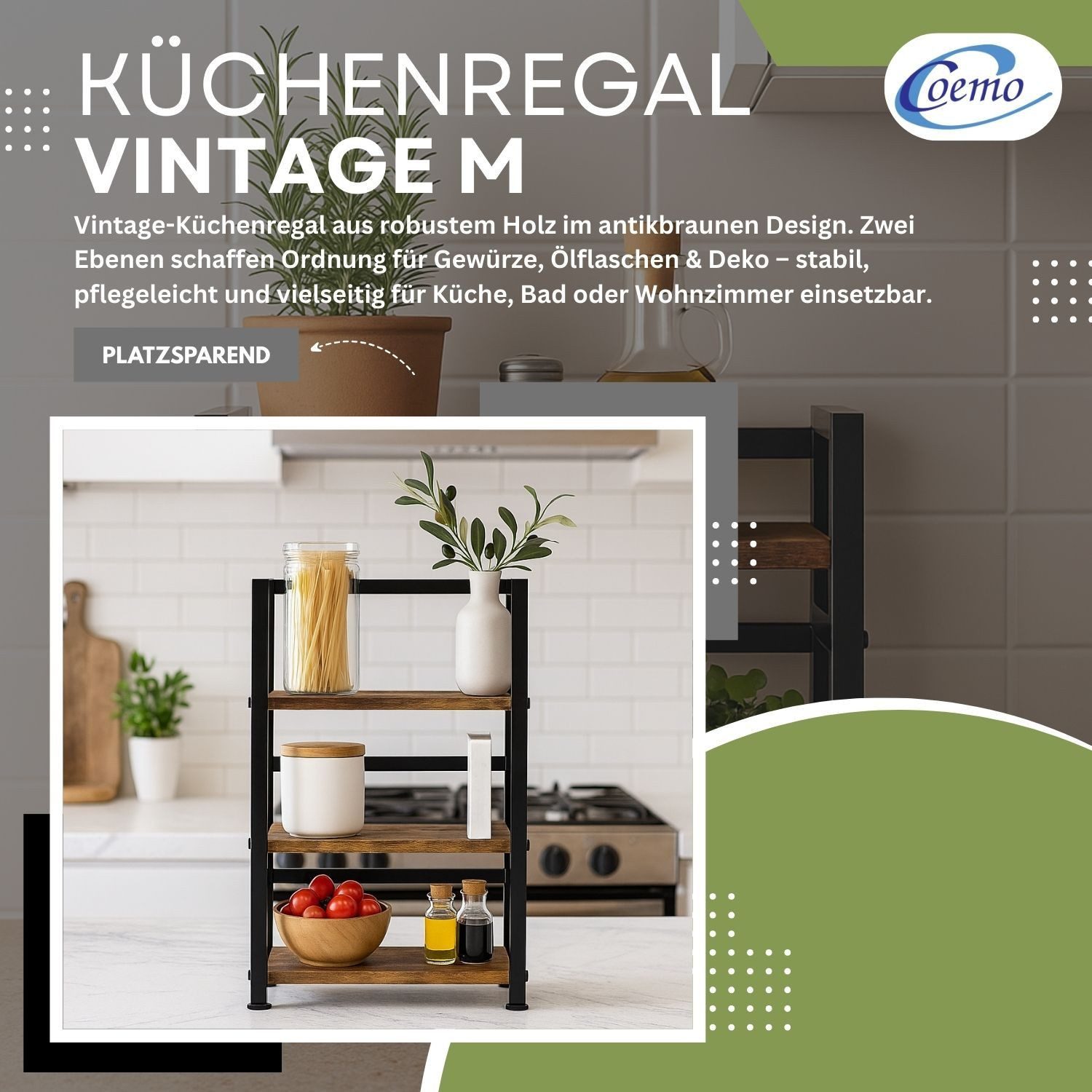 Mein-Regal Standregal, Küchenregal Metall