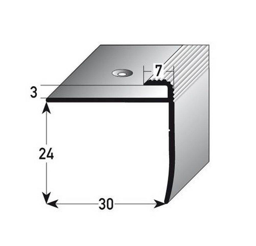 Thumbnail - PROVISTON Abschlussprofil Aluminium, 30 x 24 x 1000 mm, Bronze Dunkel, Einfassprofile
