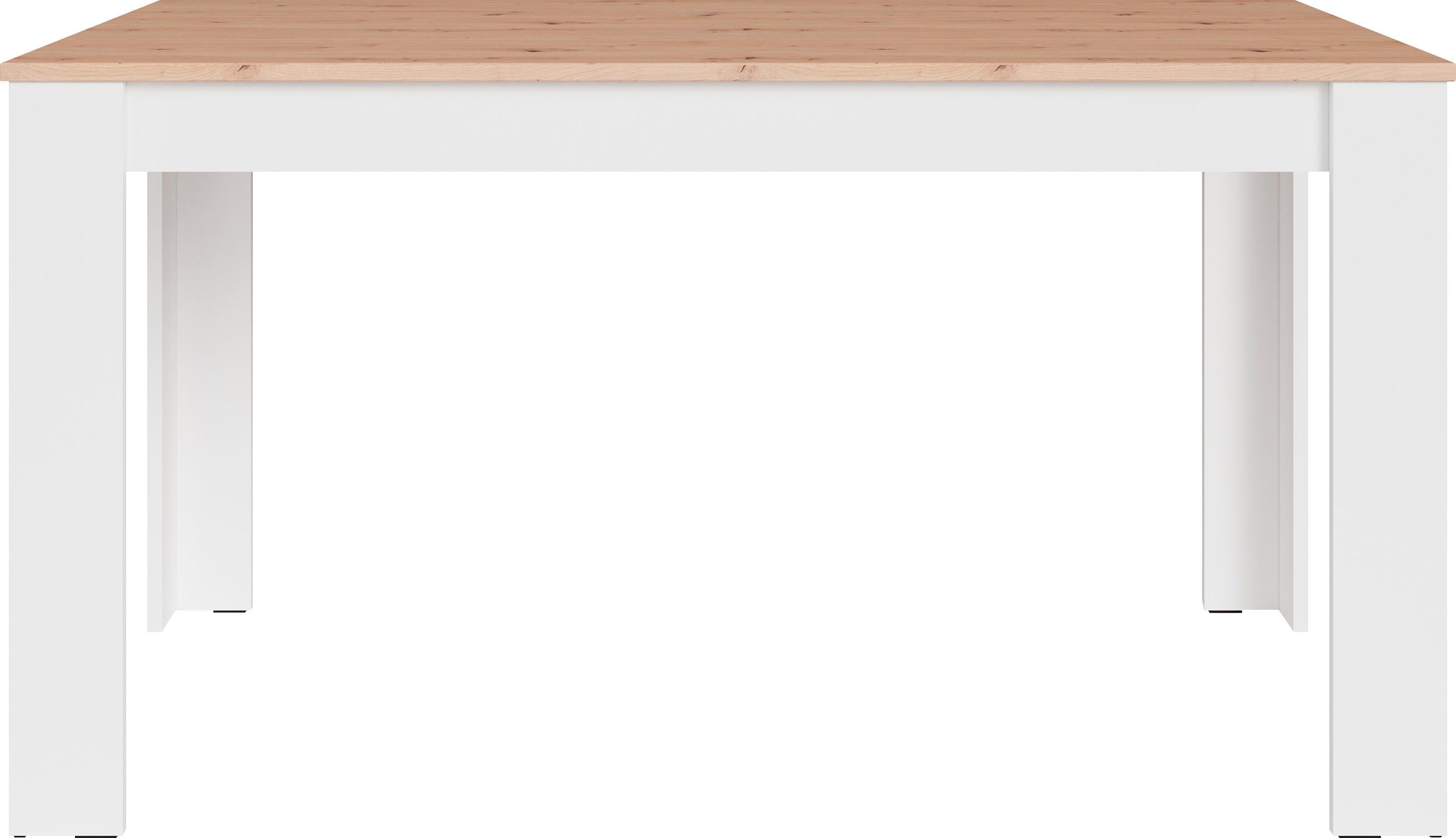 byLIVING Esstisch Nori, Küchentisch in Eicheoptik, Gestell wahlweise anthra günstig online kaufen