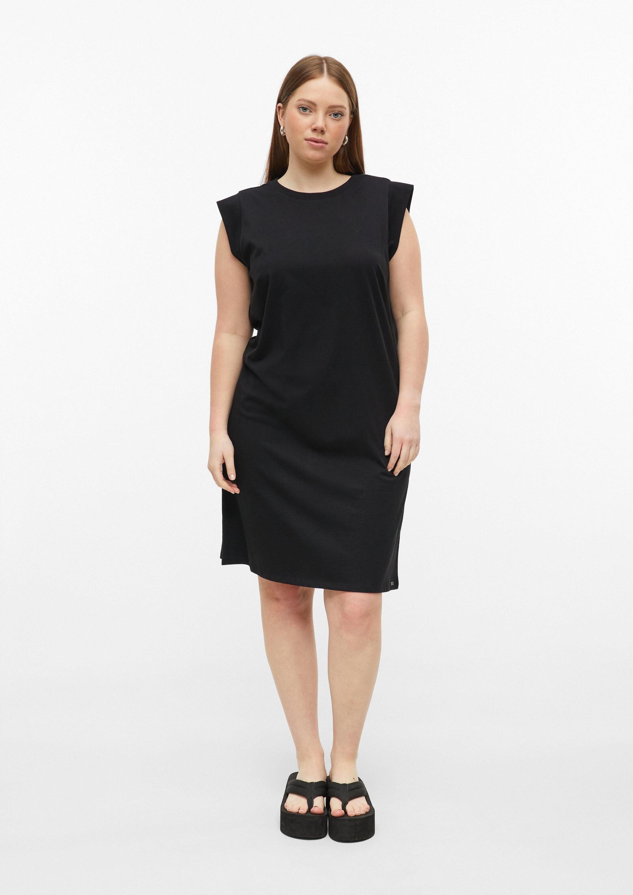 QS Minikleid Kleid Knielanges Jerseykleid