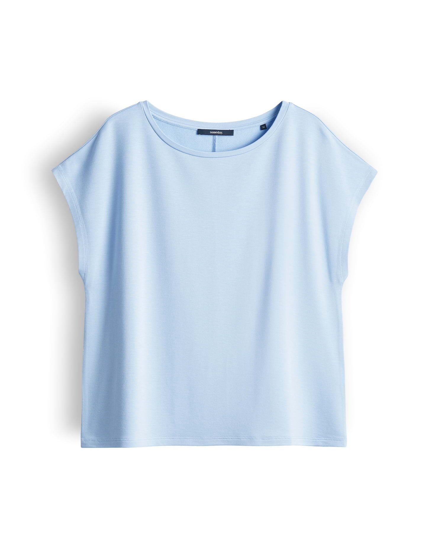 someday Kurzarmshirt Kamie aus Modal U-Boot-Ausschnitt, entspannt für Everyday-Looks