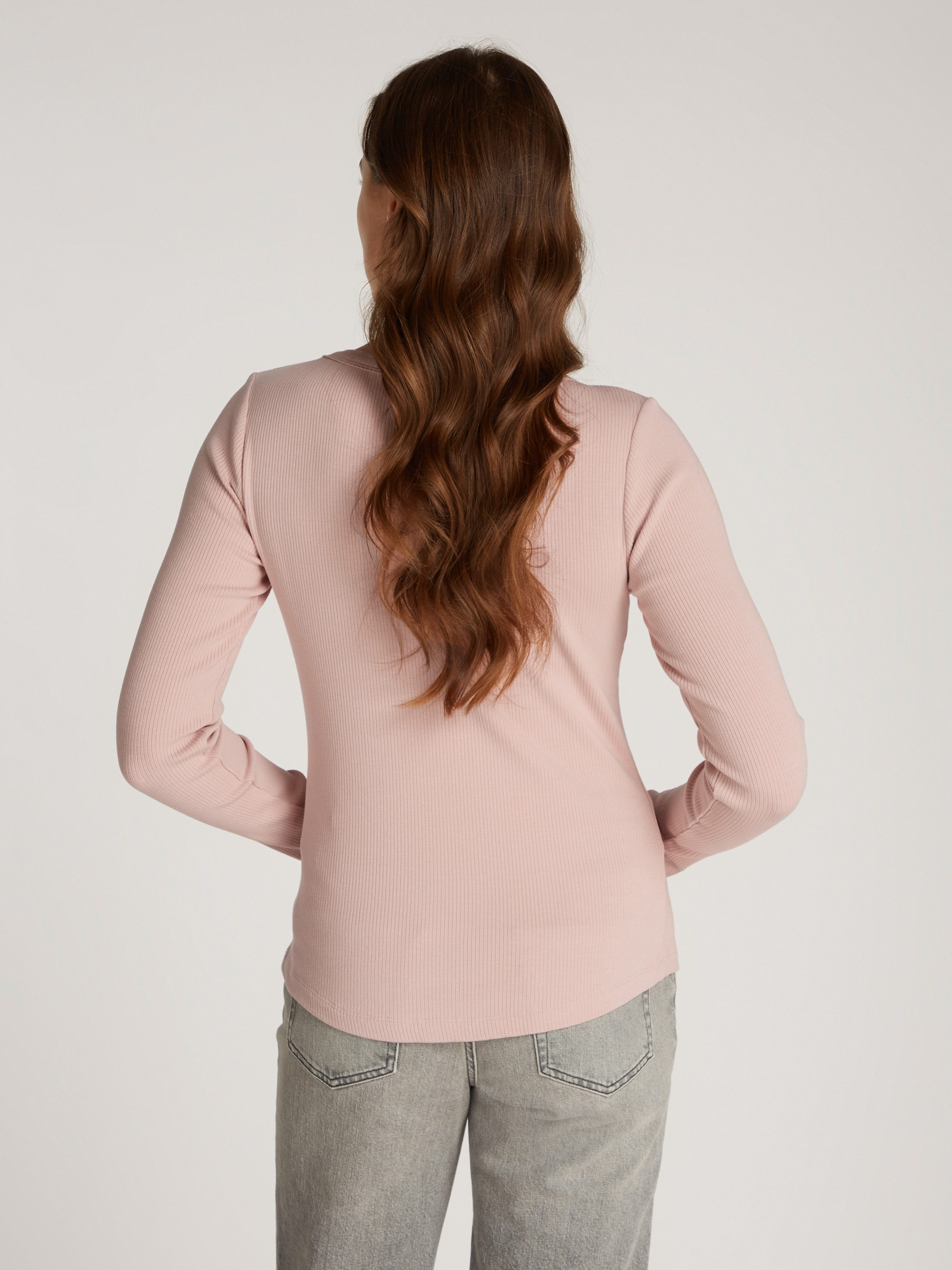 Tommy Hilfiger Langarmshirt SLIM 5X2 RIB günstig online kaufen