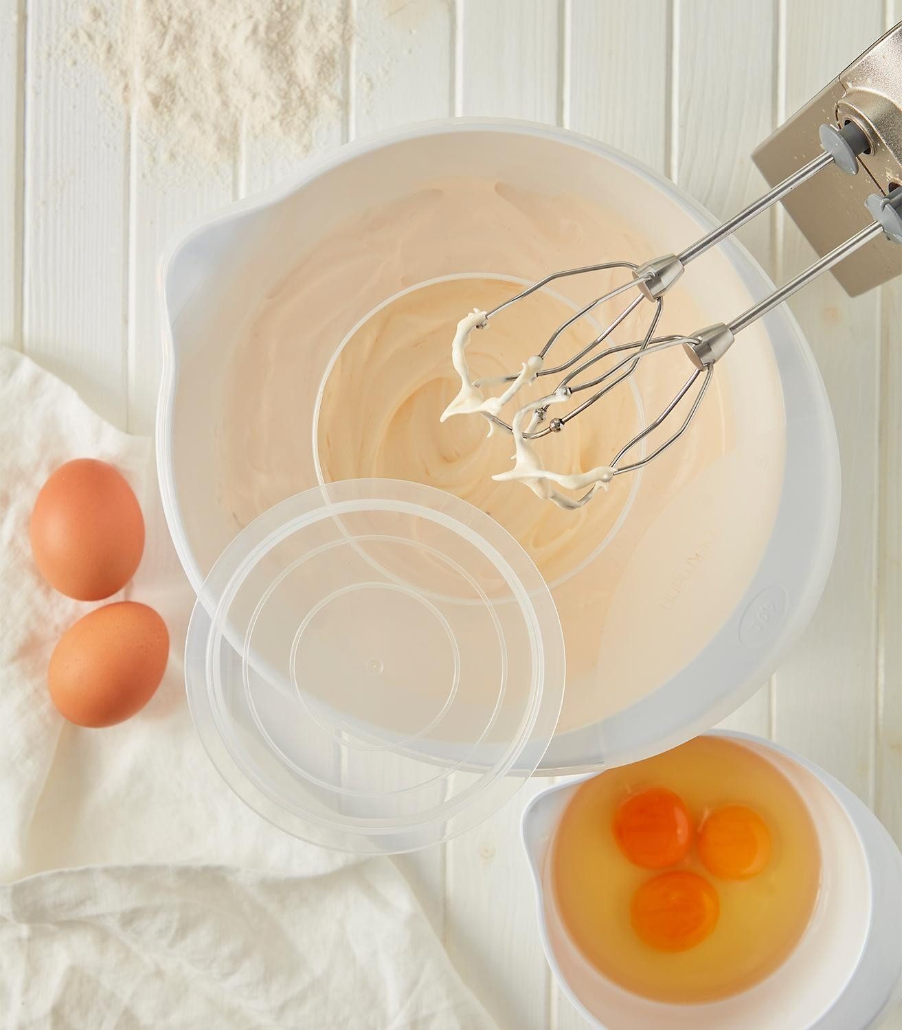 Birkmann Rührschüssel COLOUR KITCHEN, Hellblau, H 18,5 cm, 1,5 Liter, Kunststoff, (1-tlg), PET-Kunststoff, mit Anti-Rutsch-Ring am Boden