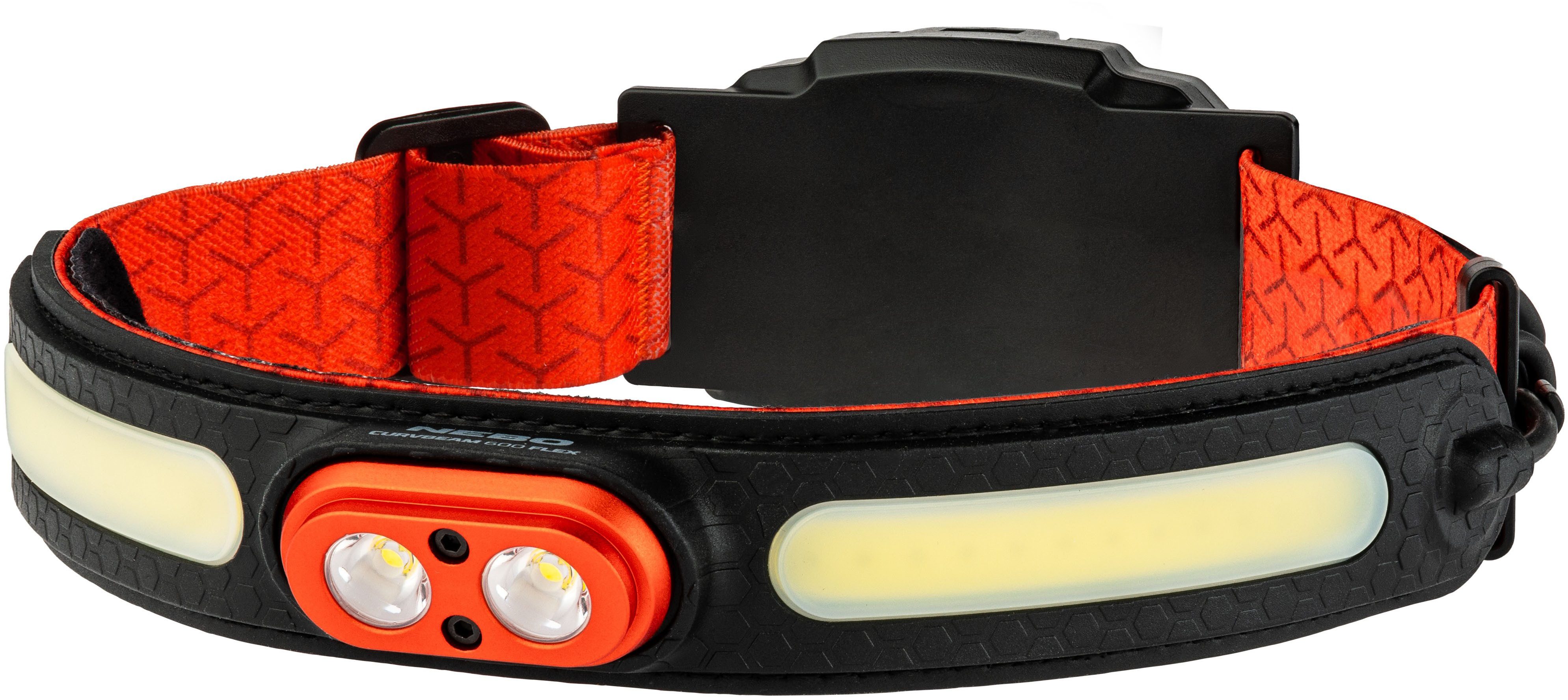 NEBO LED Stirnlampe Nebo CURVBEAM 600 FLEX (Taschenlampe inkl. Ladekabel), Flexibel mit Akku- oder Batteriebetrieb nutzbar