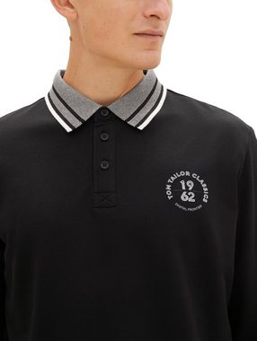 TOM TAILOR Poloshirt Langarm Poloshirt