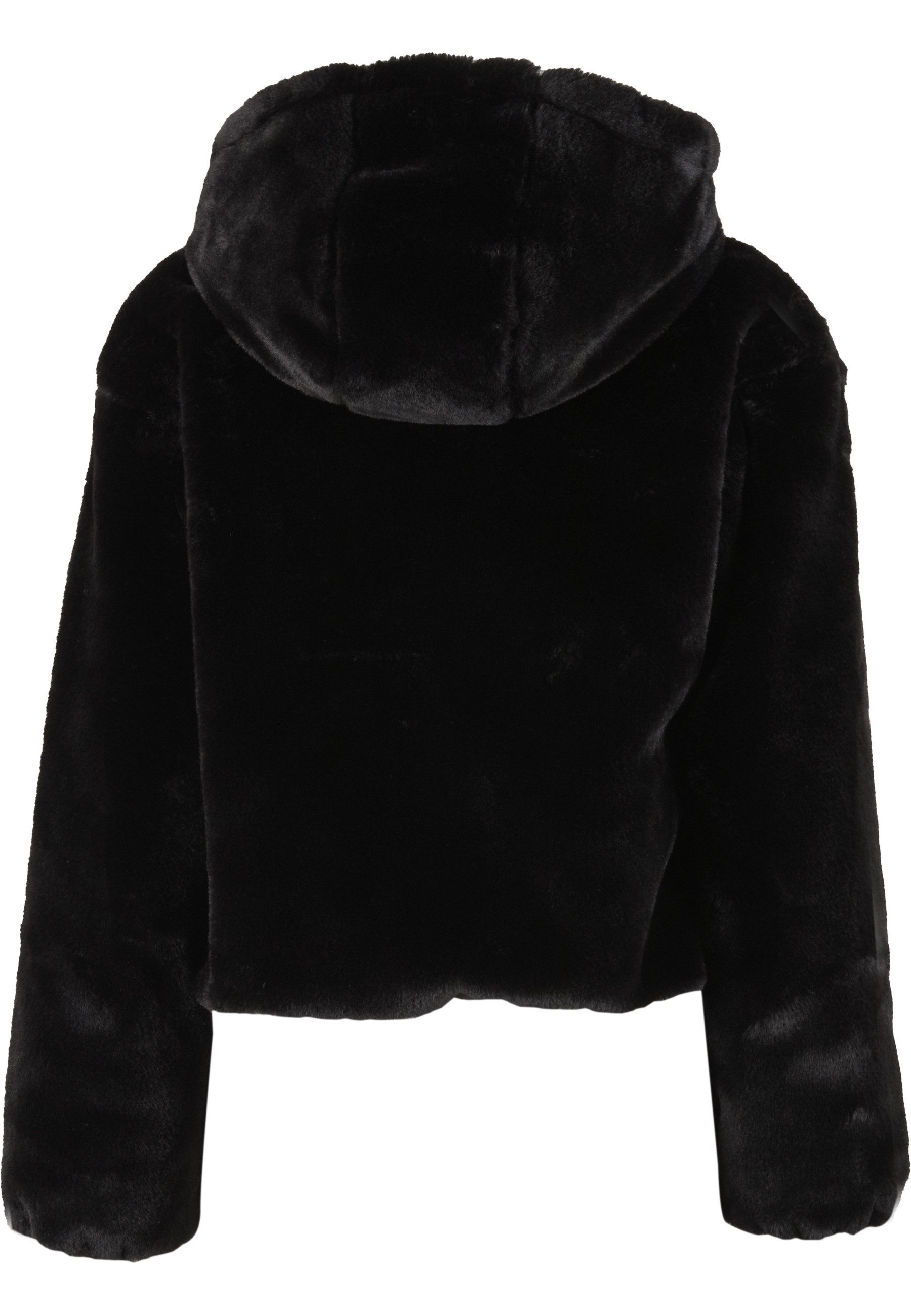 URBAN CLASSICS Sweatjacke Urban Classics Ladies Full Zip Faux Fur Hoodie