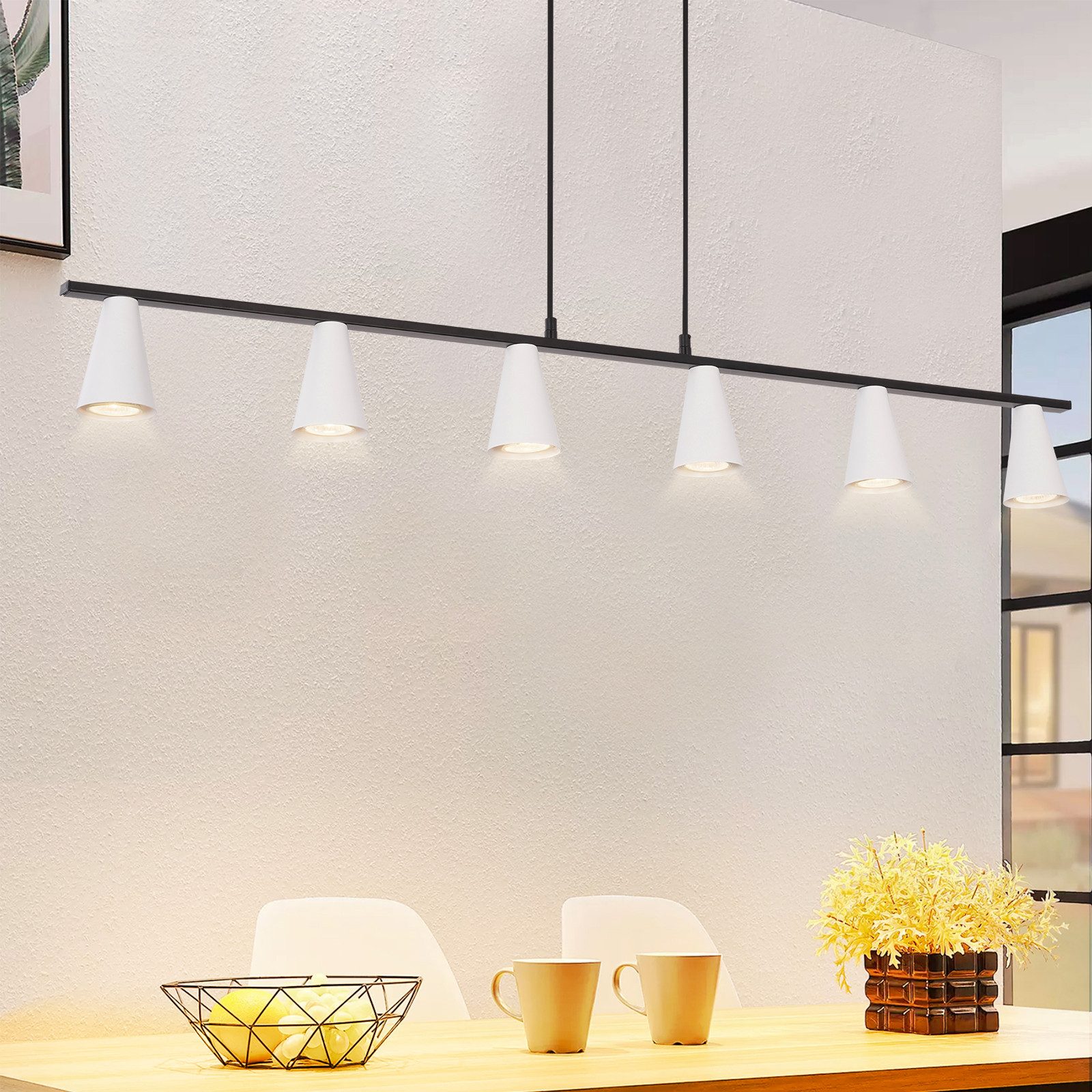 Nettlife Pendelleuchte Esstisch Gold Weiß GU10 günstig online kaufen